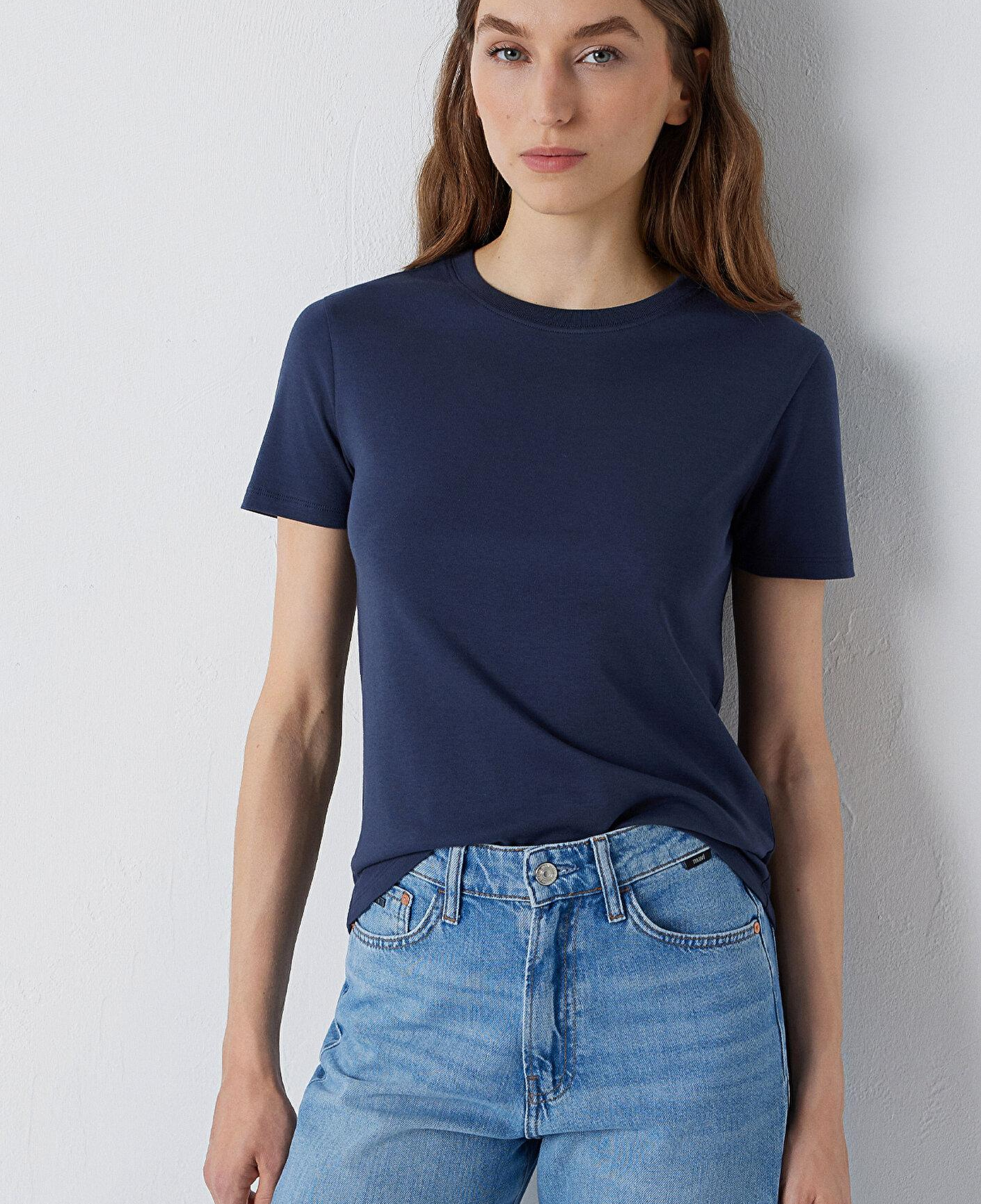 Mavi Siyah Basic Tişört Slim Fit / Dar Kesim 1614181-87524