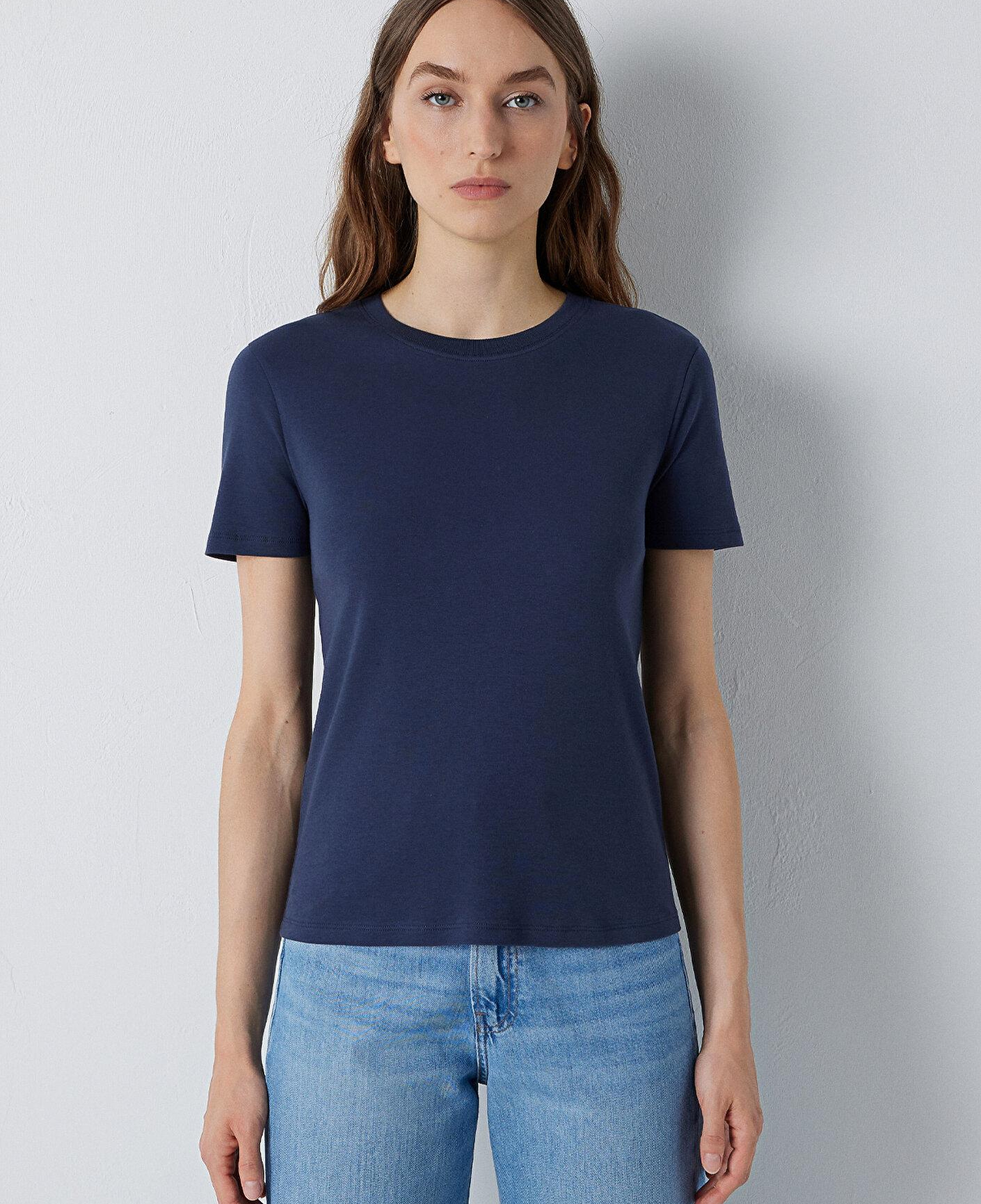 Mavi Siyah Basic Tişört Slim Fit / Dar Kesim 1614181-87524