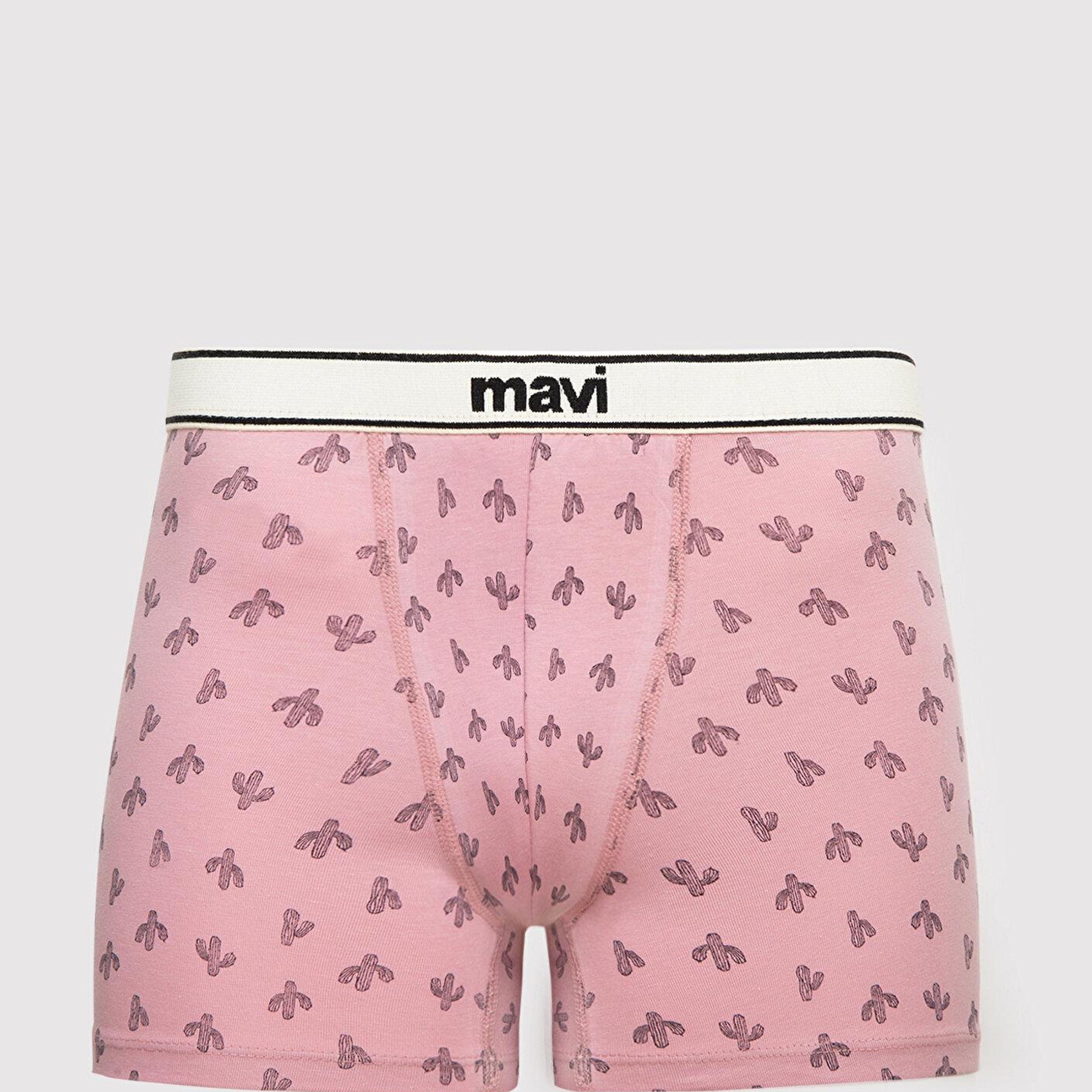 Mavi Baskılı Pembe Boxer 0912468-71059