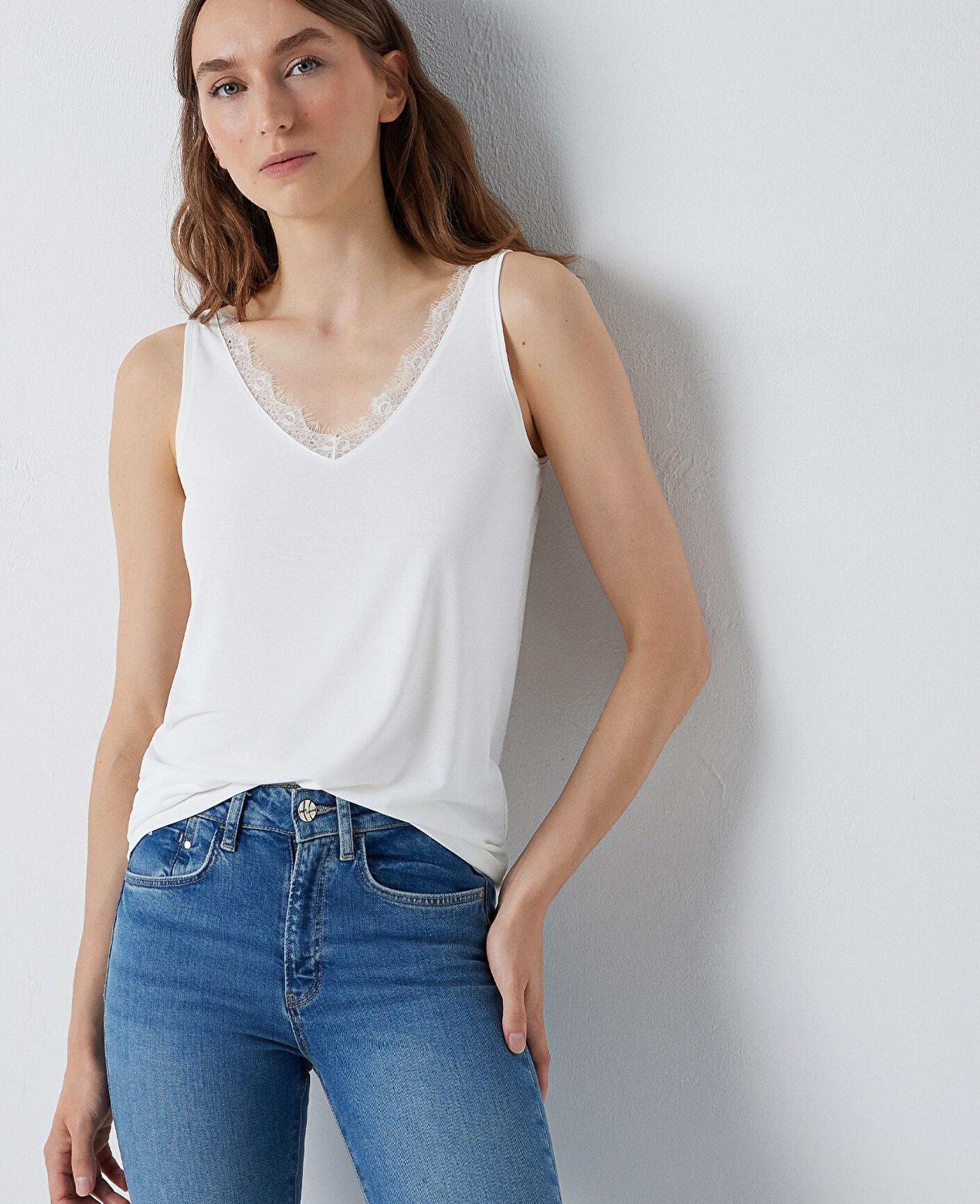 Mavi Ekru Atlet Slim Fit / Dar Kesim 1614158-70057