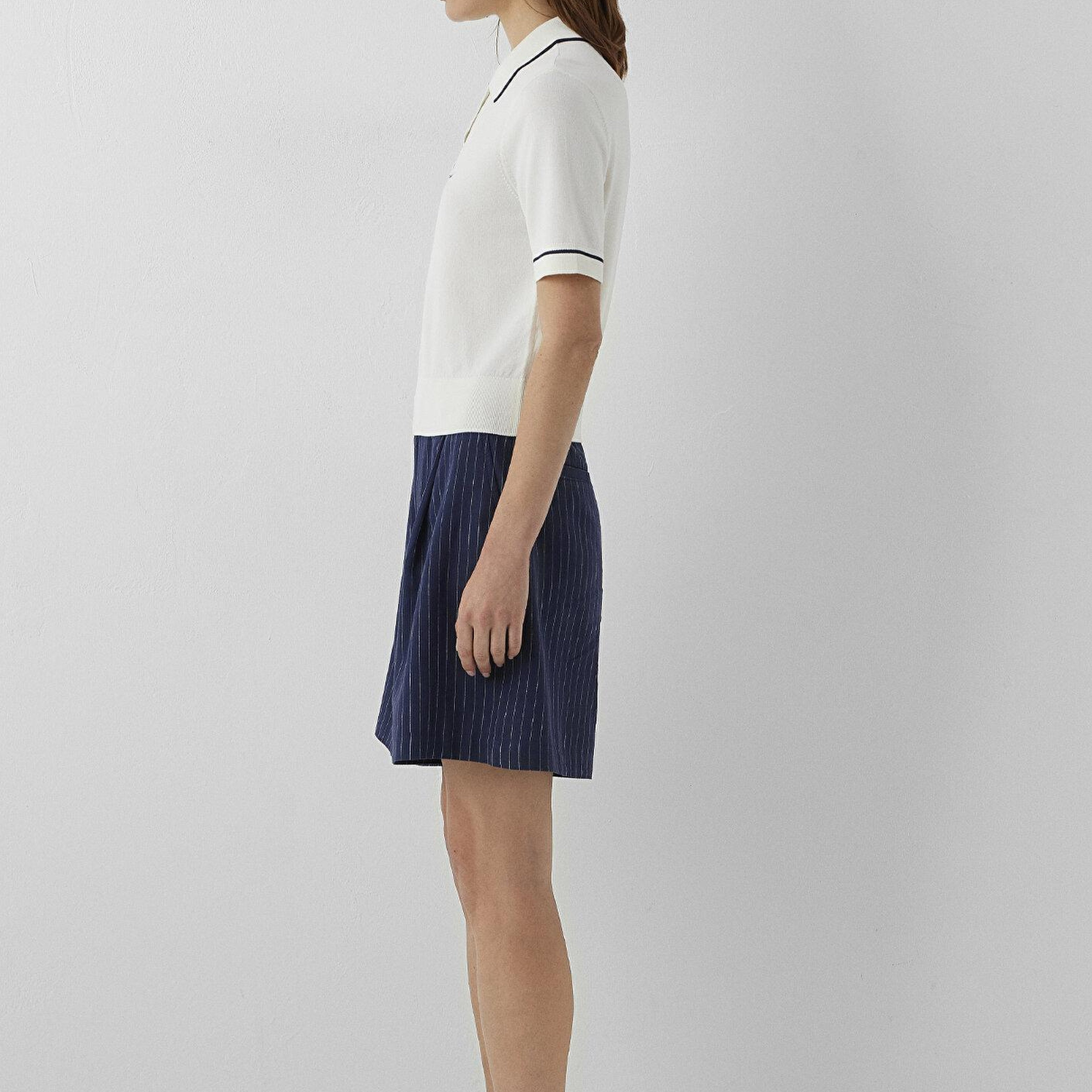 Mavi Ekru Triko Slim Fit / Dar Kesim 1711006-80194