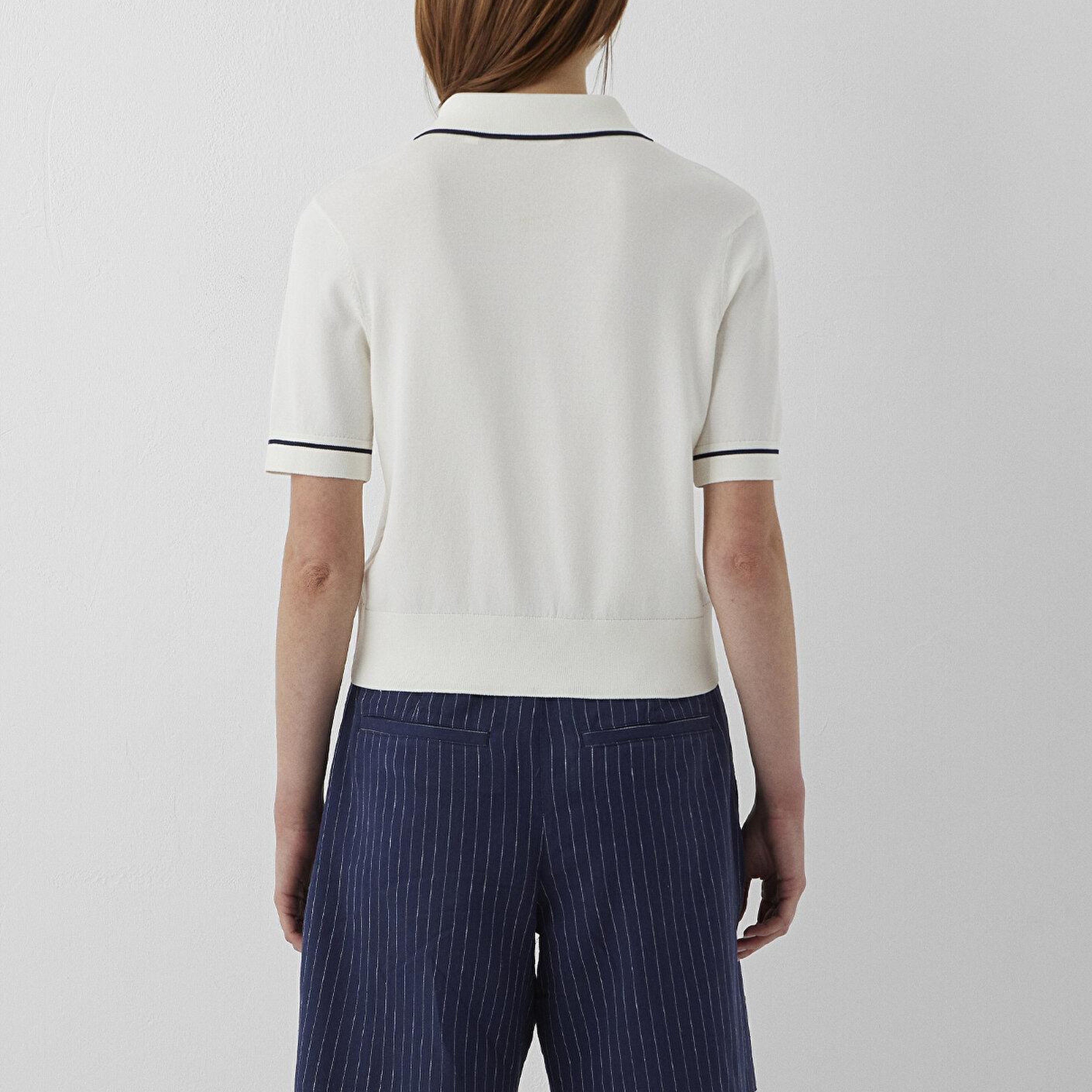 Mavi Ekru Triko Slim Fit / Dar Kesim 1711006-80194
