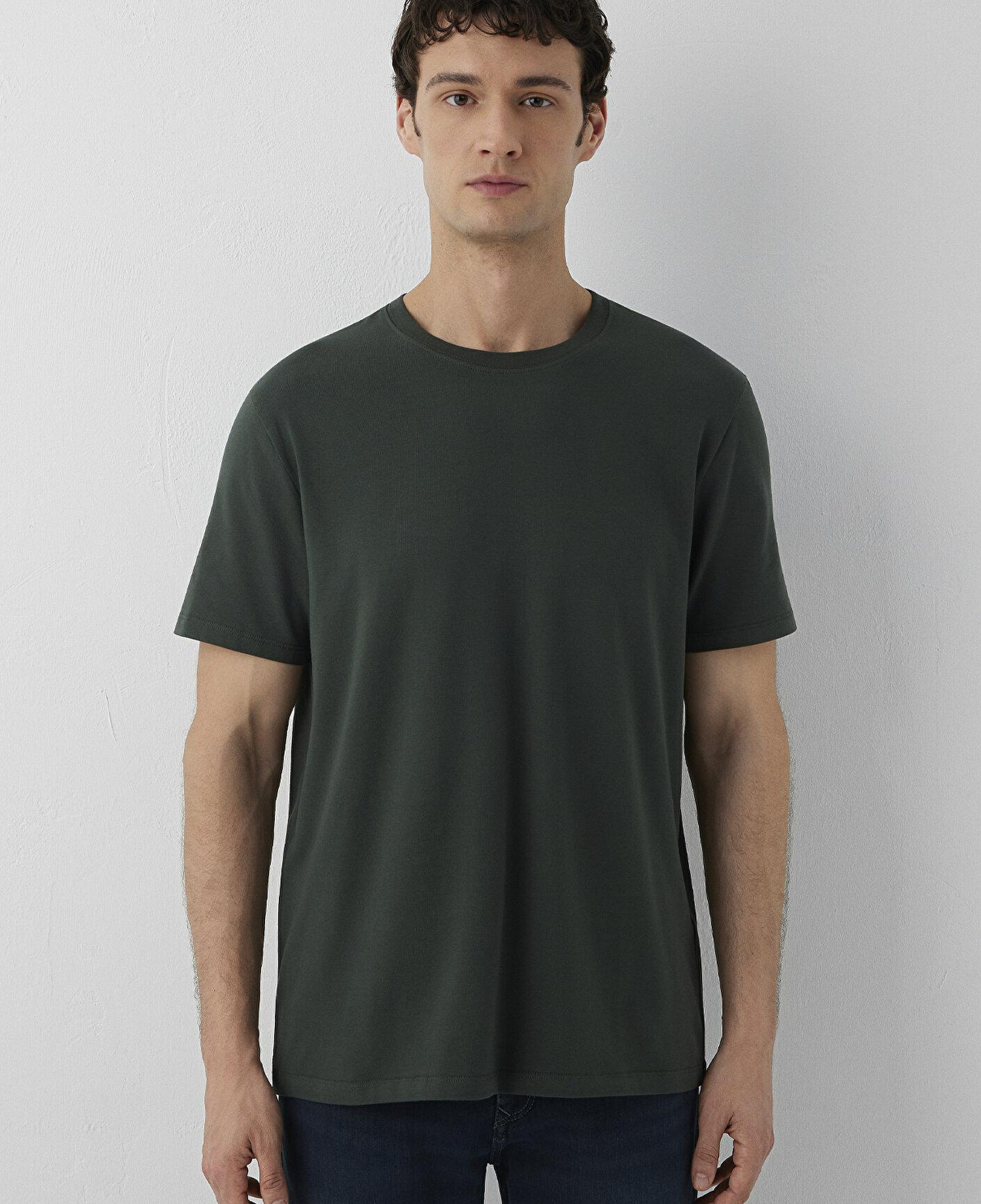 Mavi Yeşil Basic Tişört Regular Fit / Normal Kesim 0610252-71602