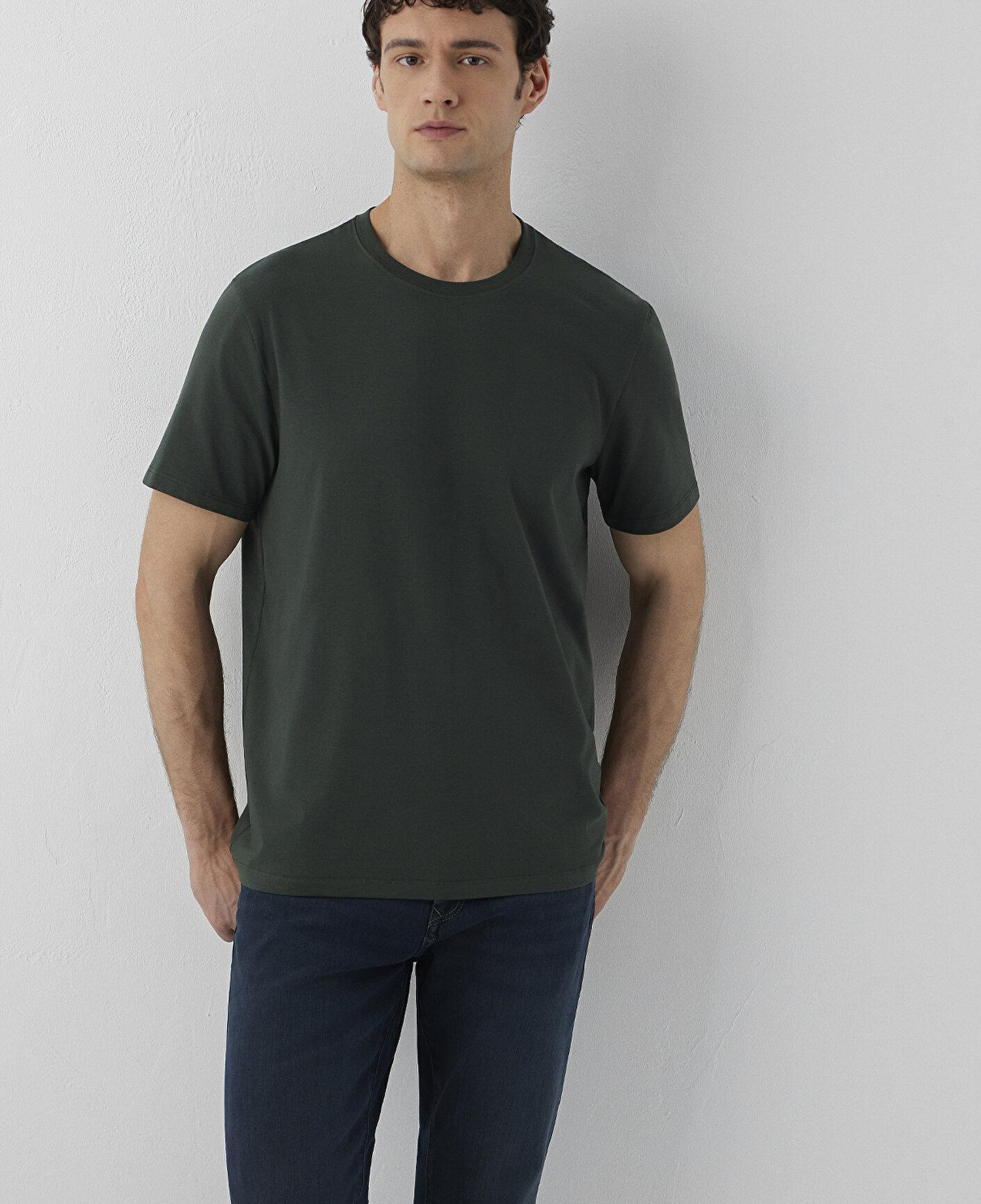Mavi Yeşil Basic Tişört Regular Fit / Normal Kesim 0610252-71602