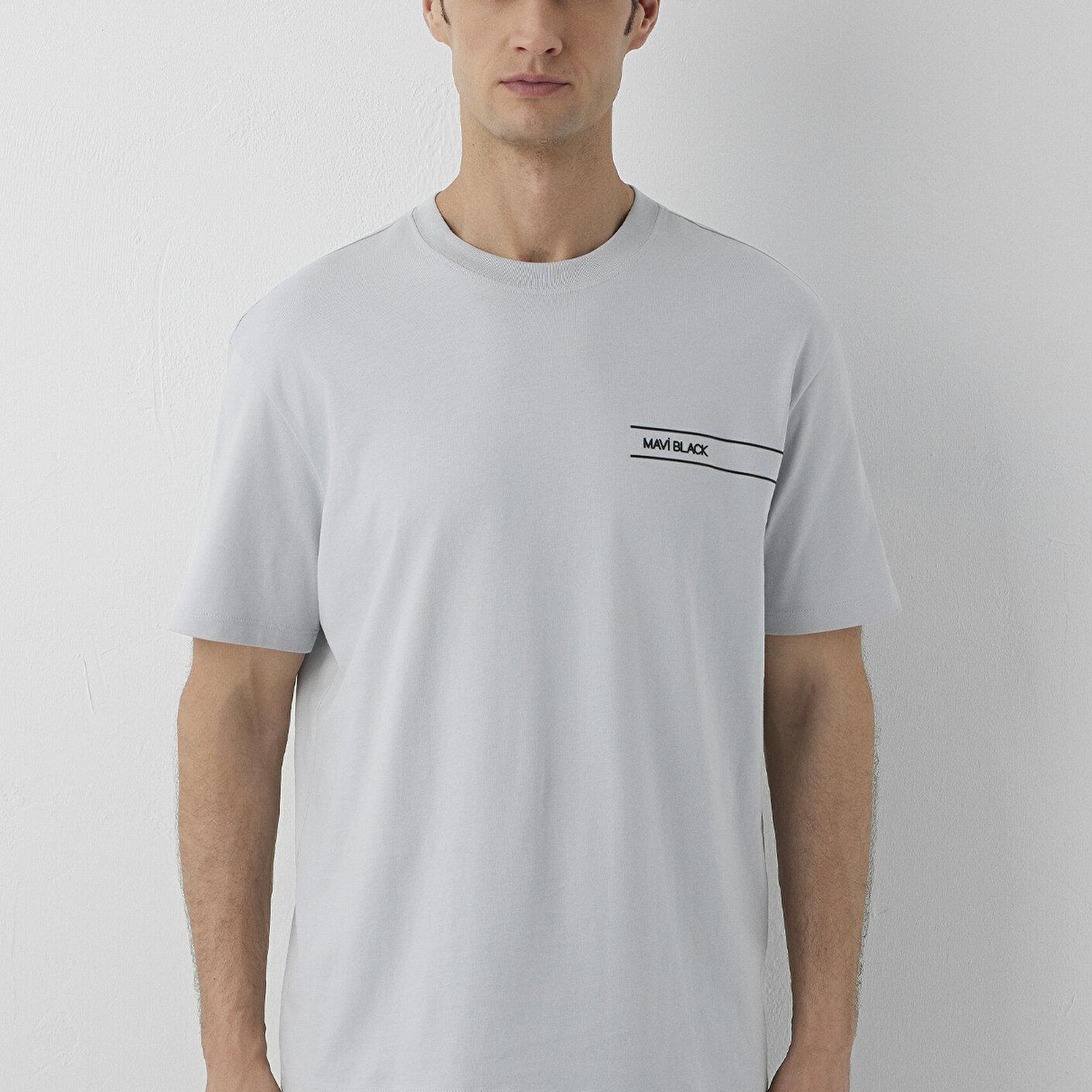 Mavi Mavi Black Gri Tişört Loose Fit / Bol Rahat Kesim 0613589-70075