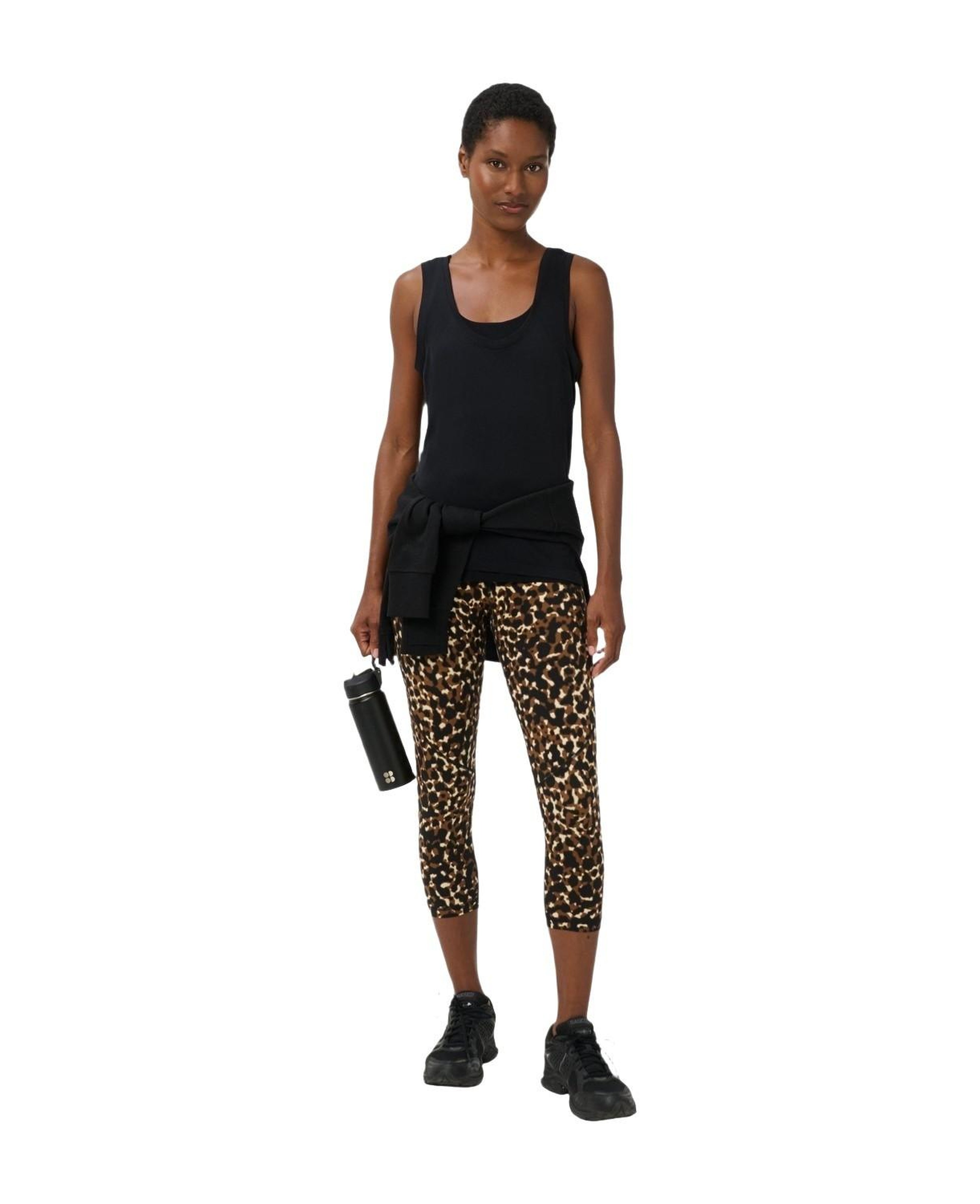 Sweaty Betty Athlete Seamless 2-in-1 Tank Kadın Siyah Tank Top