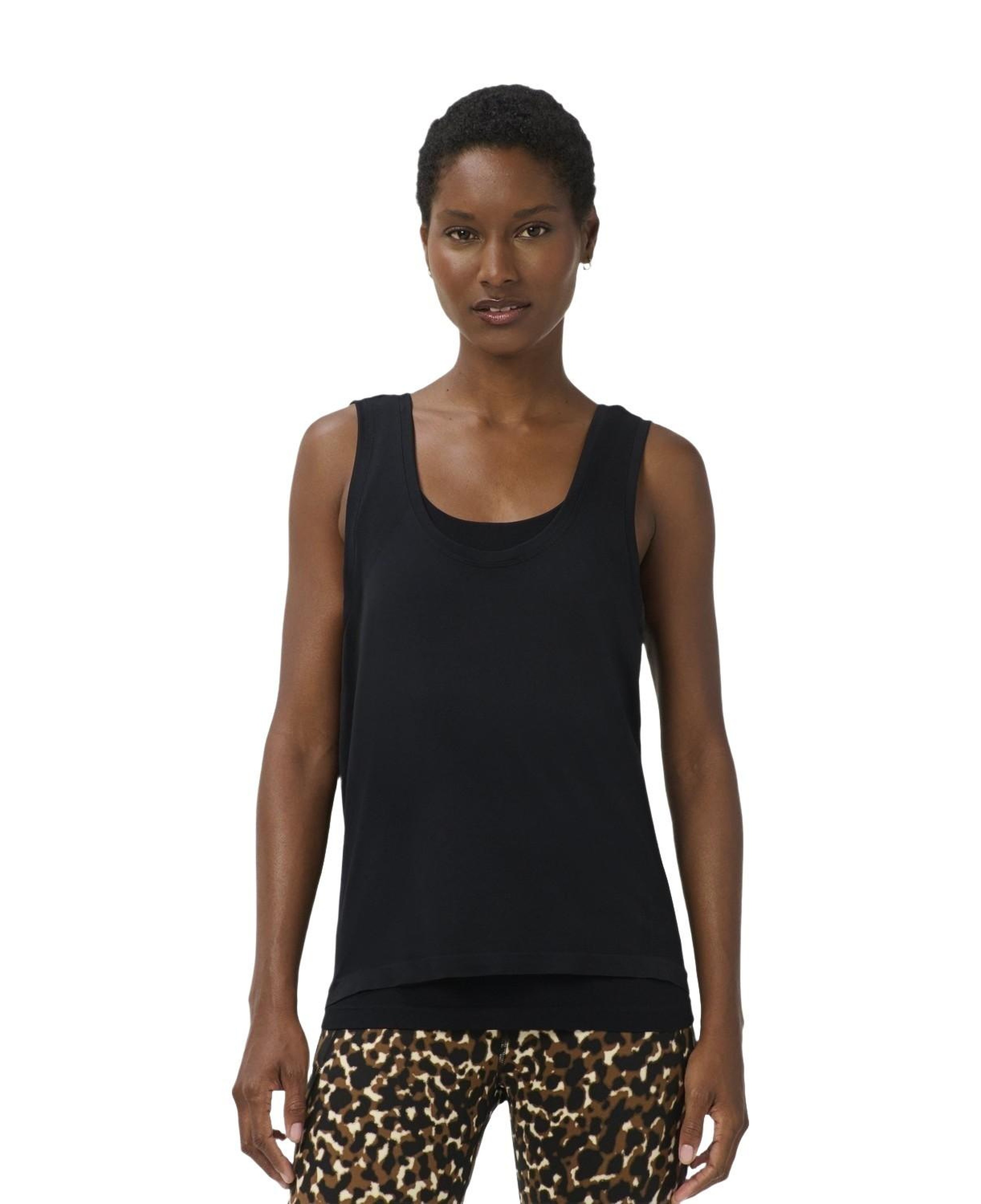 Sweaty Betty Athlete Seamless 2-in-1 Tank Kadın Siyah Tank Top