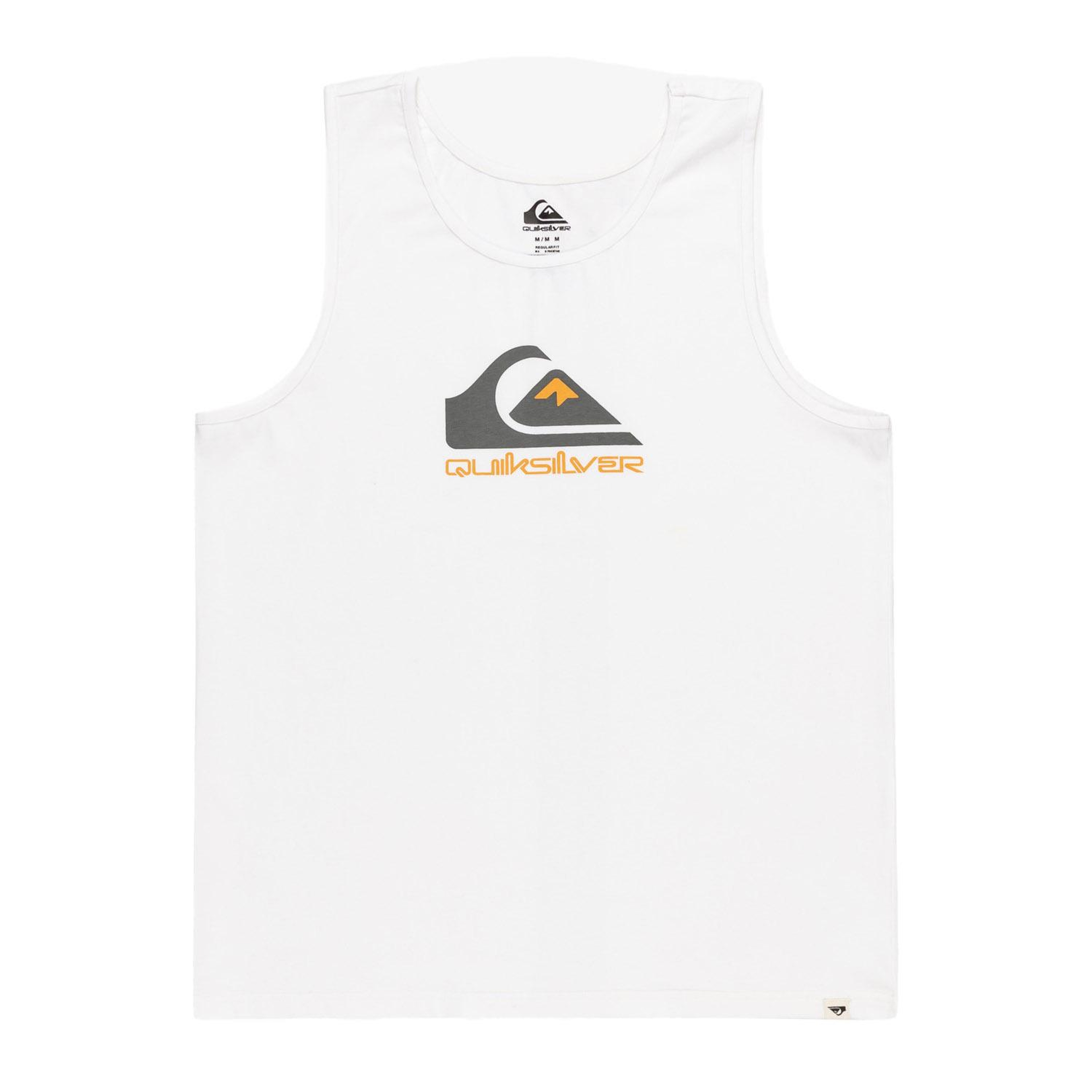 Quiksilver Comp Logo Tank Erkek Beyaz Atlet