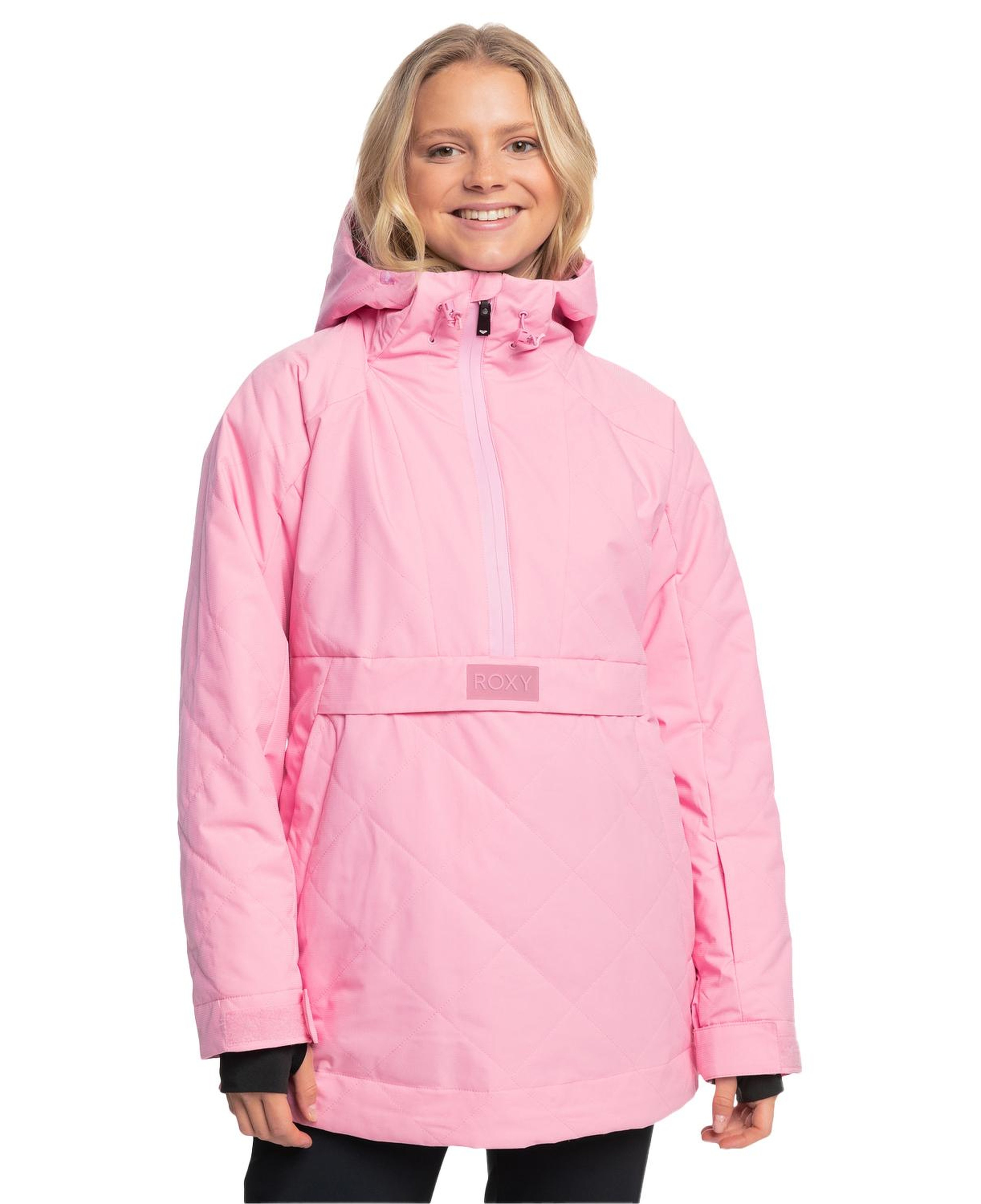 Roxy Radiant Lines Overhead Kadın Pembe Snowboard Ceketi