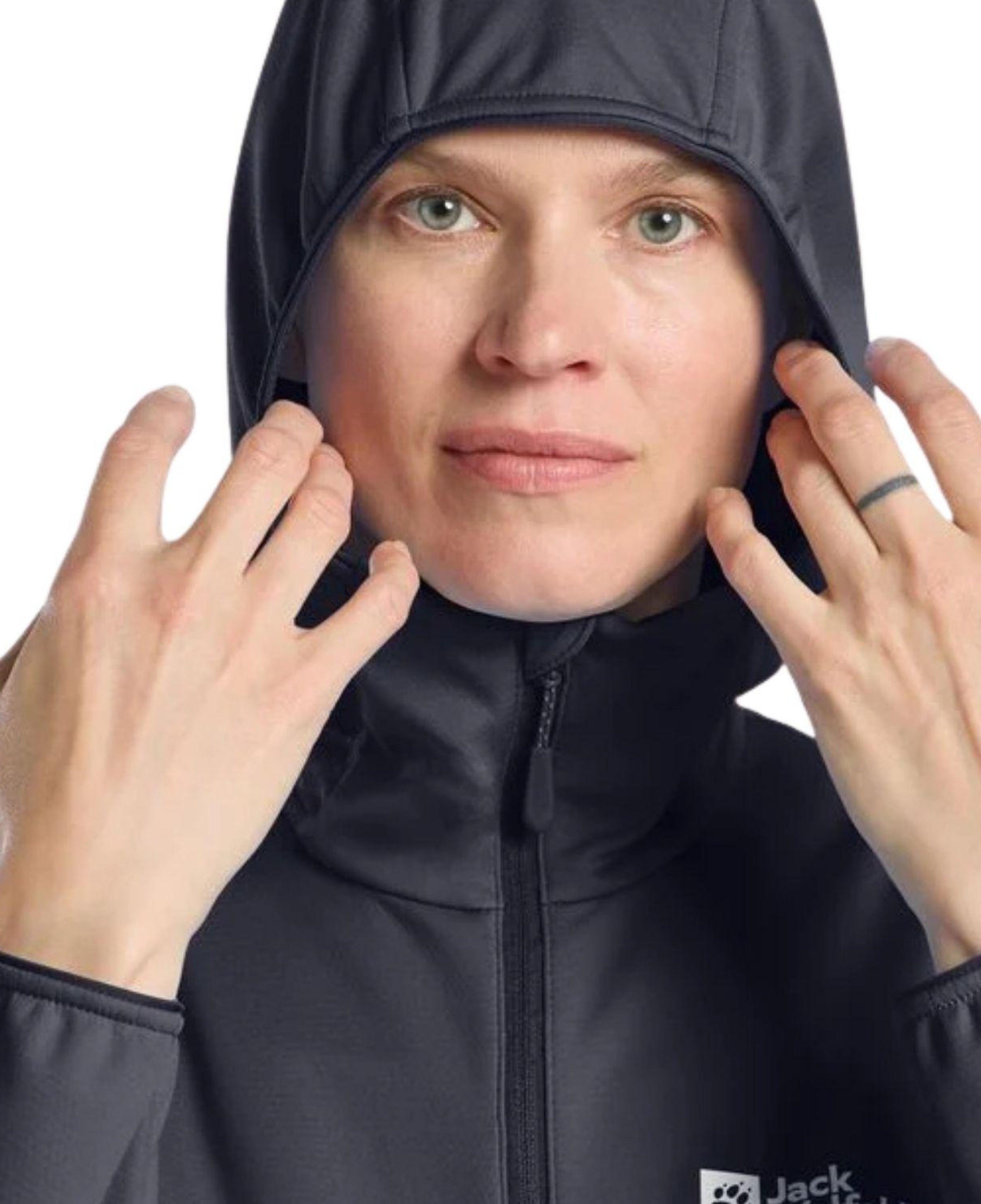 Jack Wolfskin Feldberg Hoody Kadın Mavi Softshell