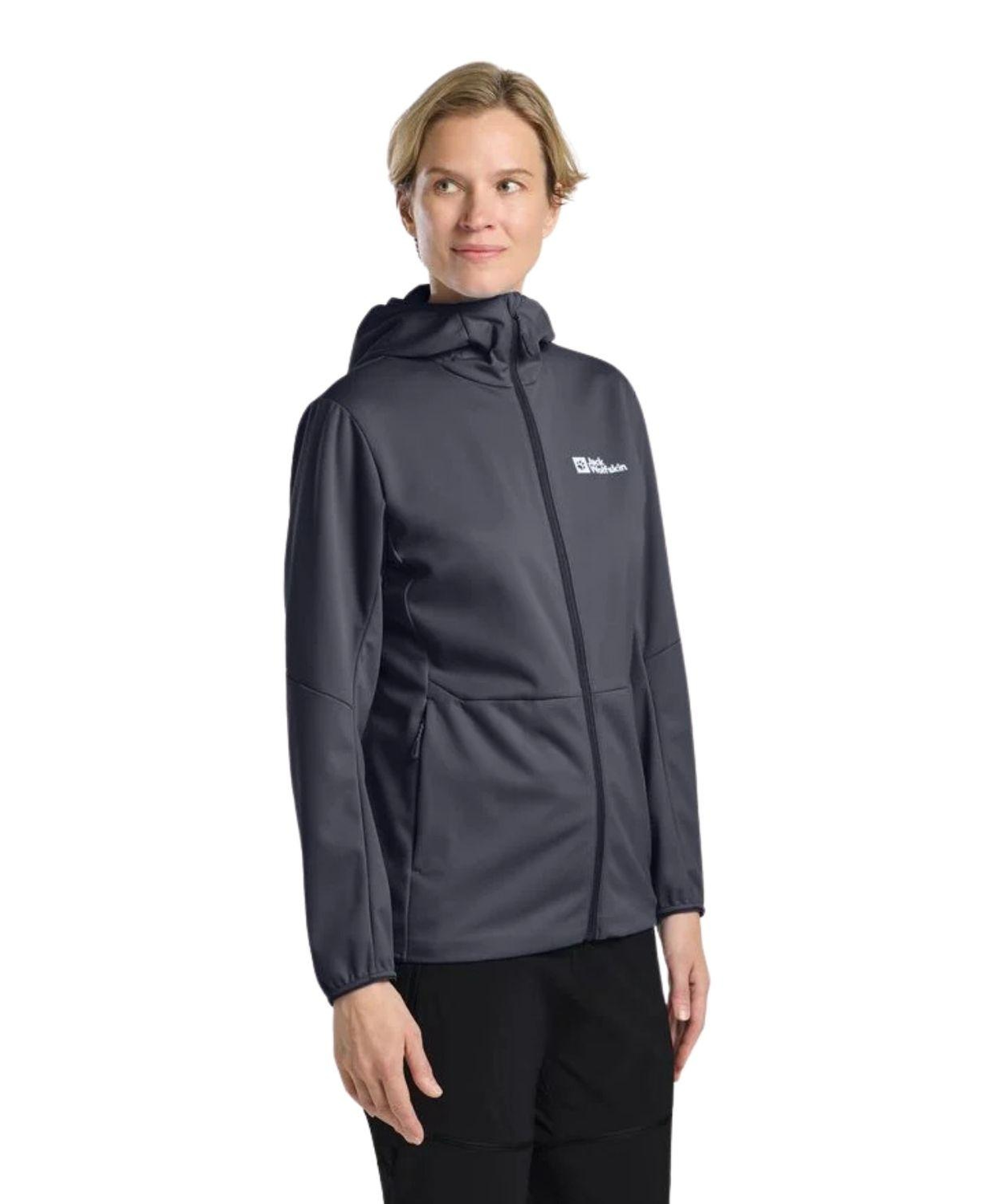Jack Wolfskin Feldberg Hoody Kadın Mavi Softshell