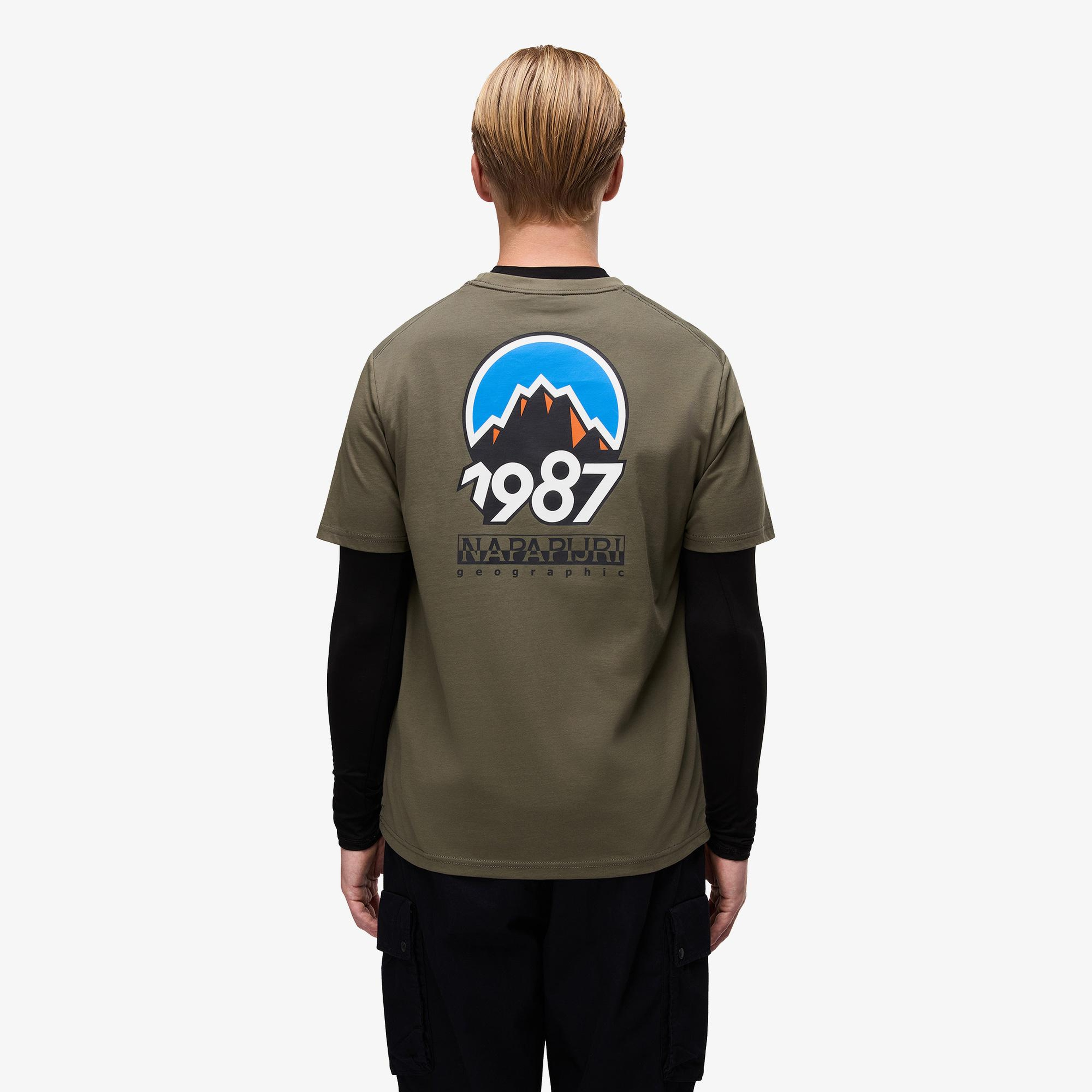 Napapijri S-Montepiana Erkek Yeşil T-Shirt