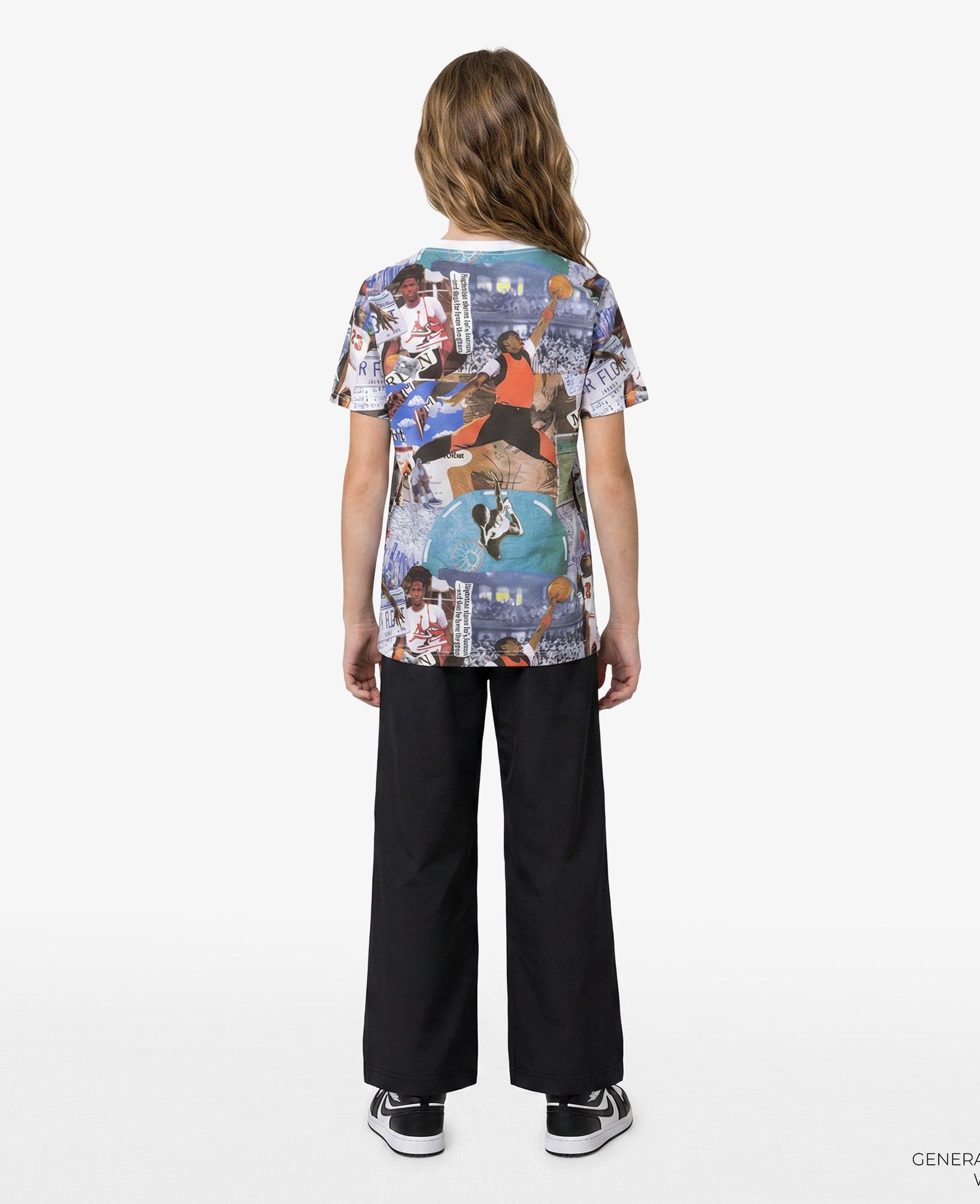 Jordan MJ Brooklyn Collage Çocuk Çok Renkli Kısa Kol T-Shirt