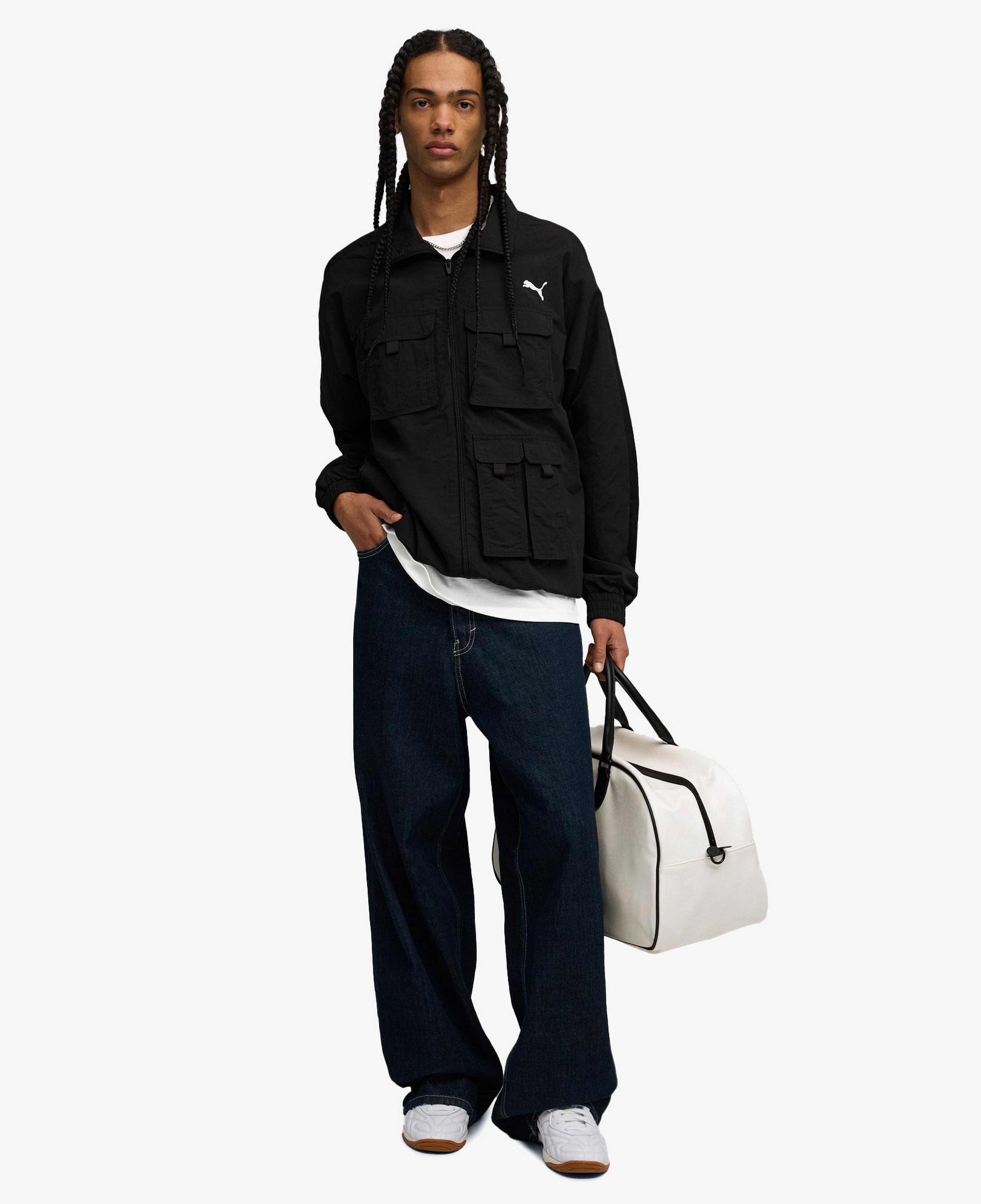 Puma T7 Cargo Relaxed Track Erkek Siyah Ceket
