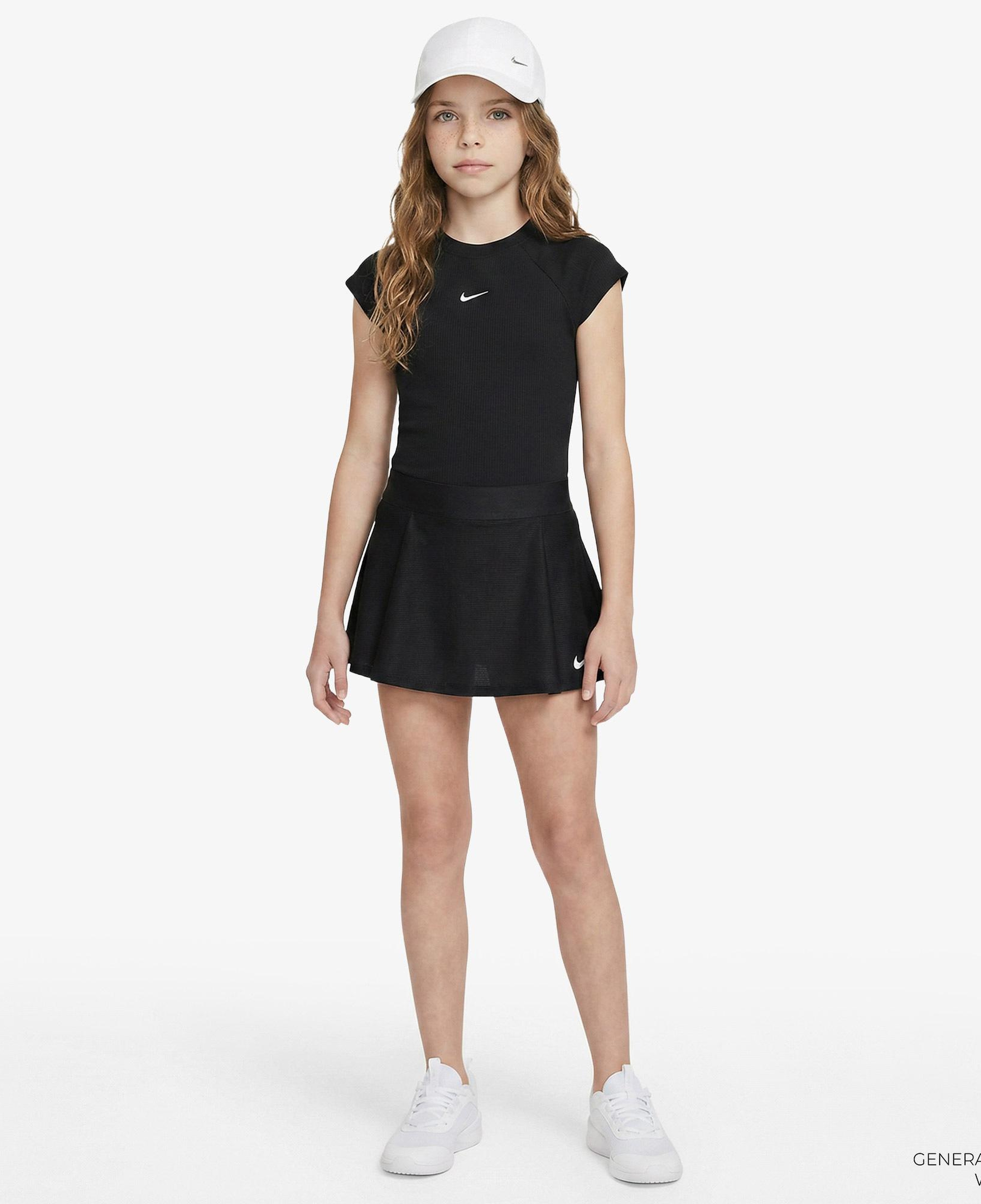 Nike Court Victory Tennis Çocuk Siyah Etek