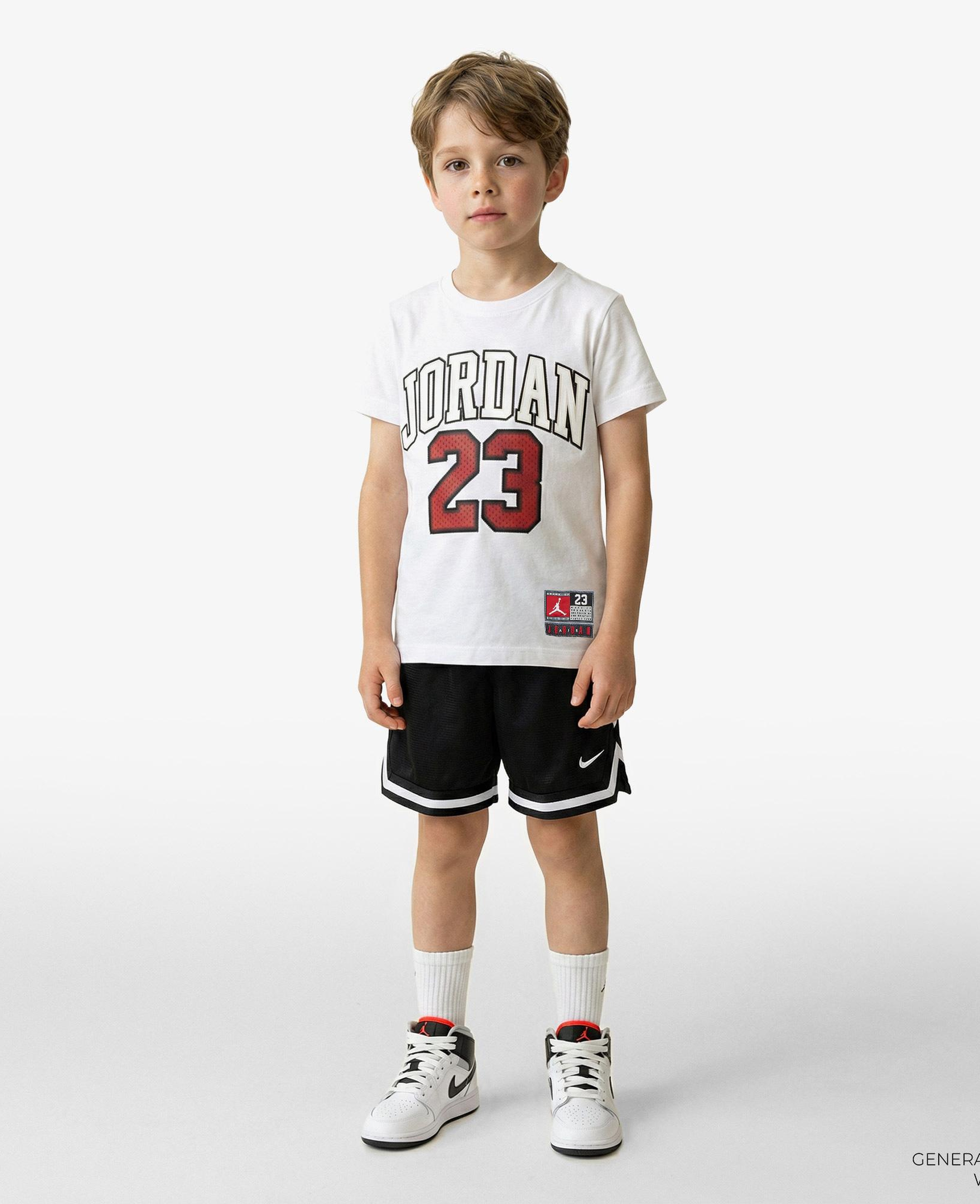 Jordan Practice Flight Çocuk Beyaz T-Shirt
