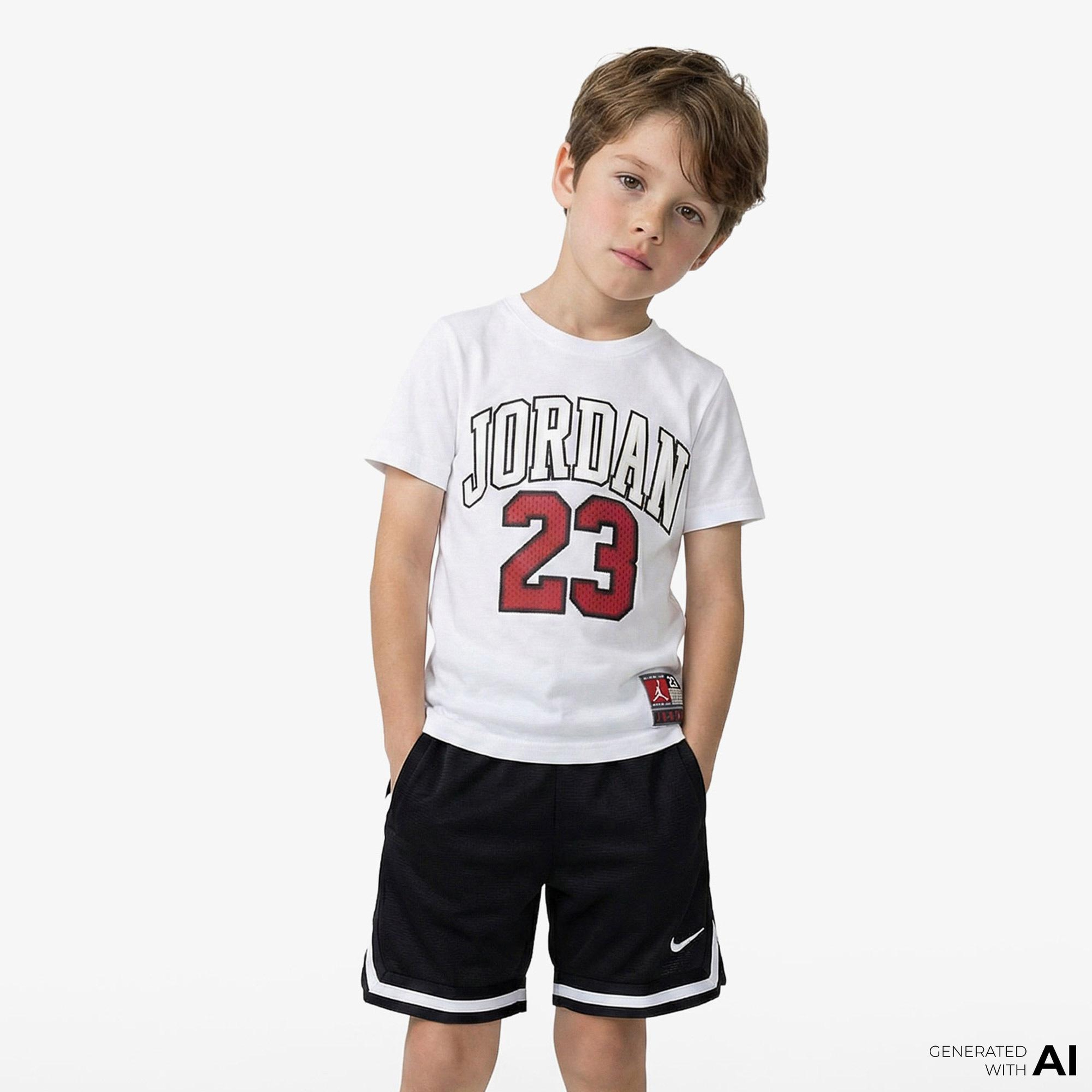 Jordan Practice Flight Çocuk Beyaz T-Shirt