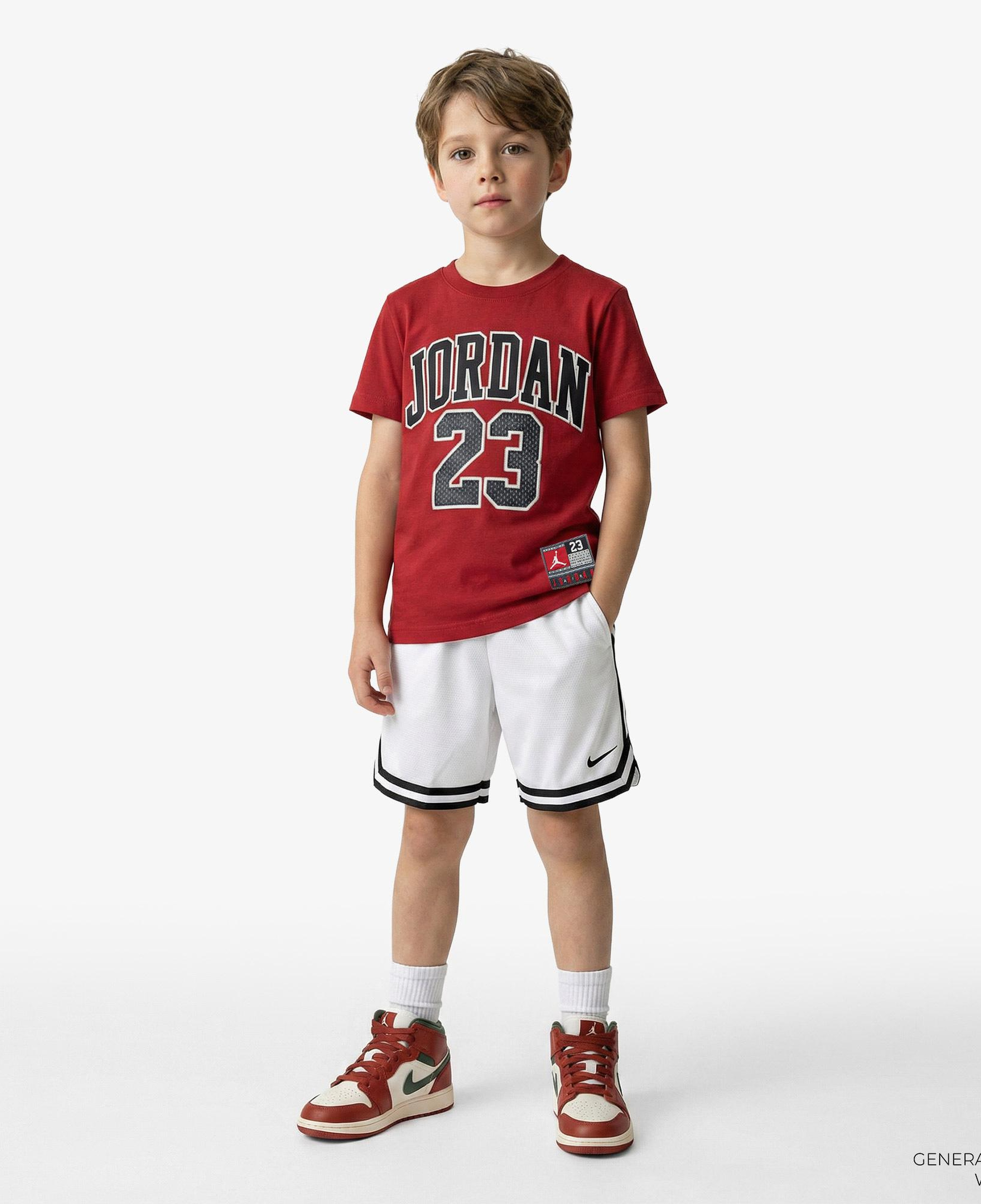 Jordan Practice Flight Çocuk Kırmızı T-Shirt