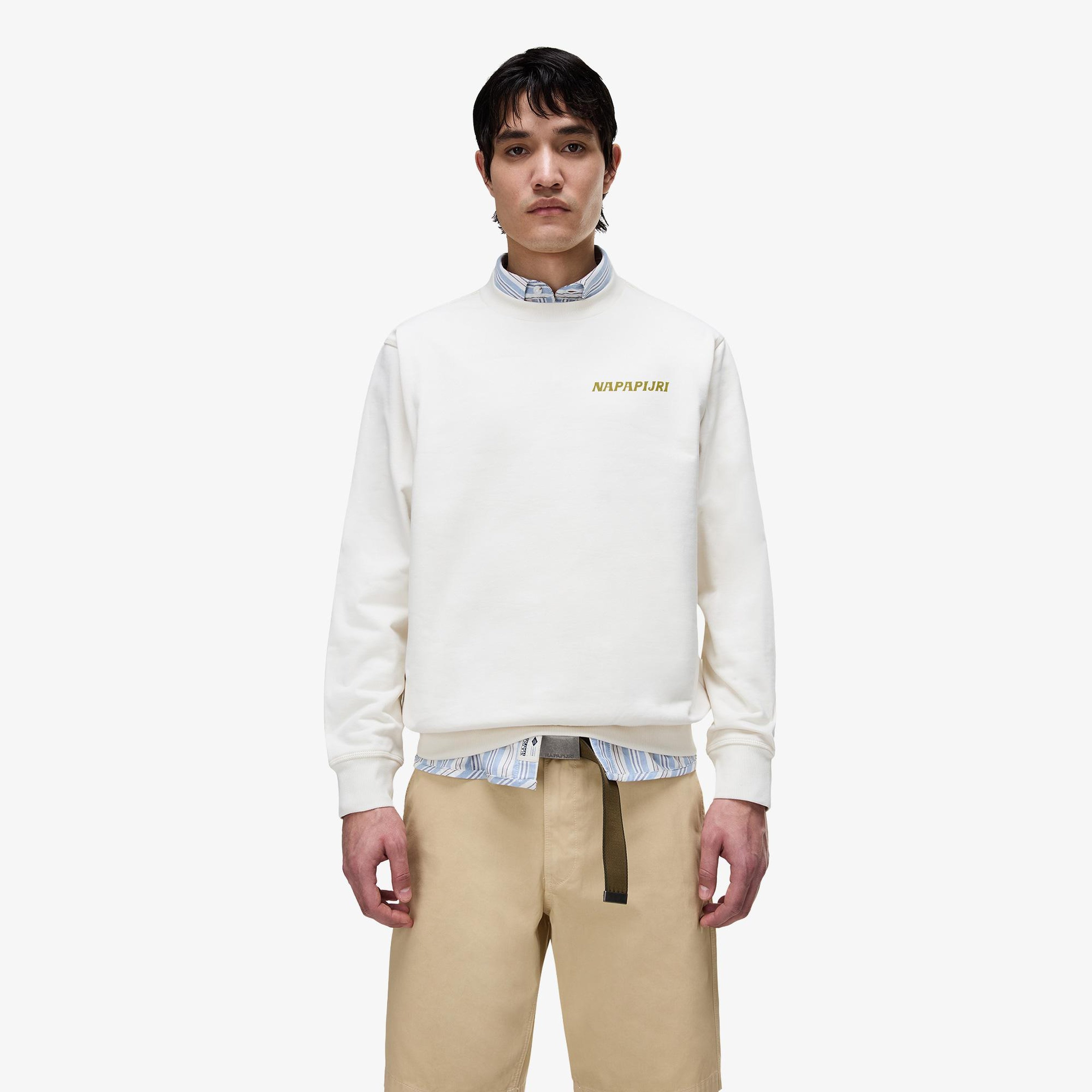 Napapijri B-Sol C Erkek Beyaz Sweatshirt