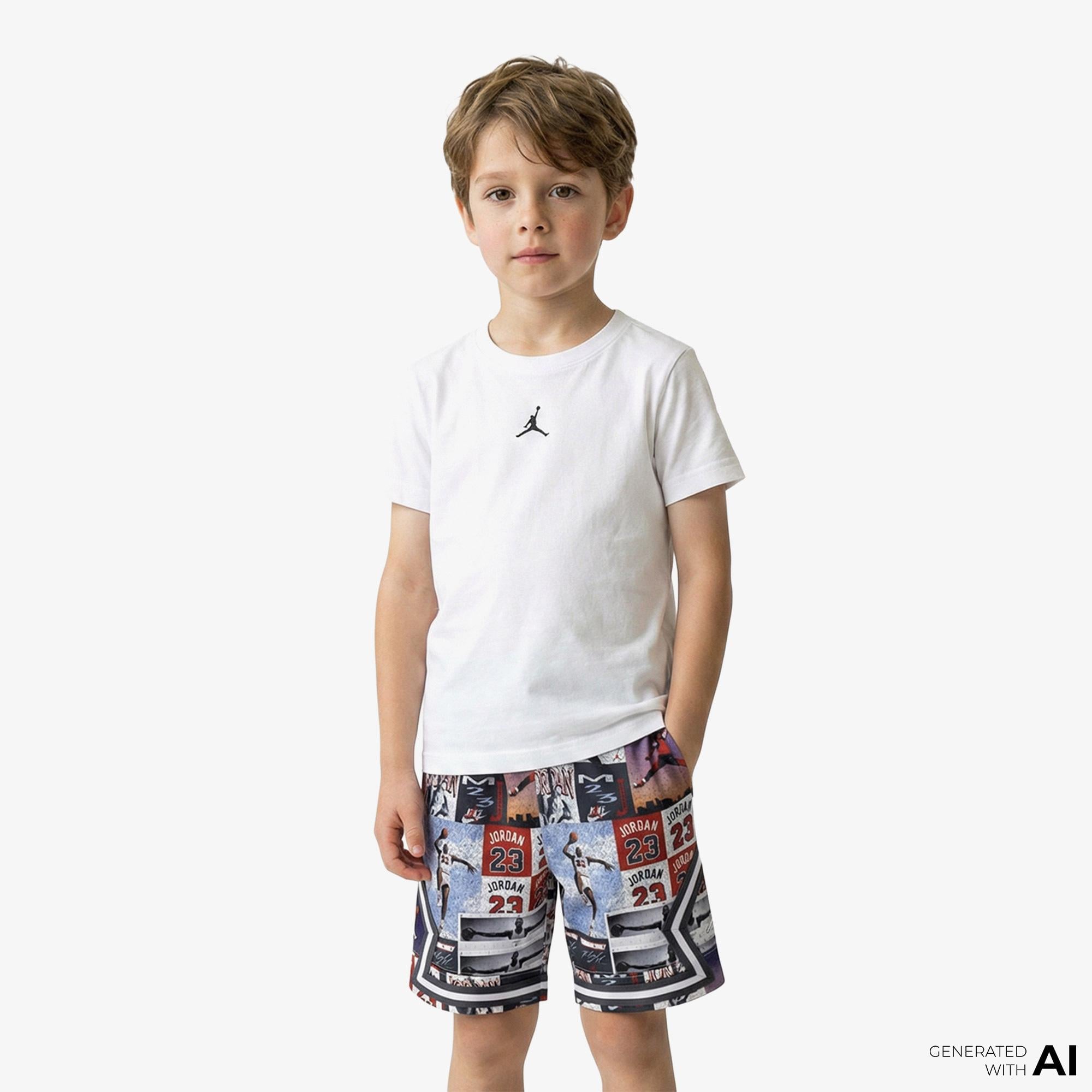 Jordan Sport Core Çocuk Beyaz T-Shirt