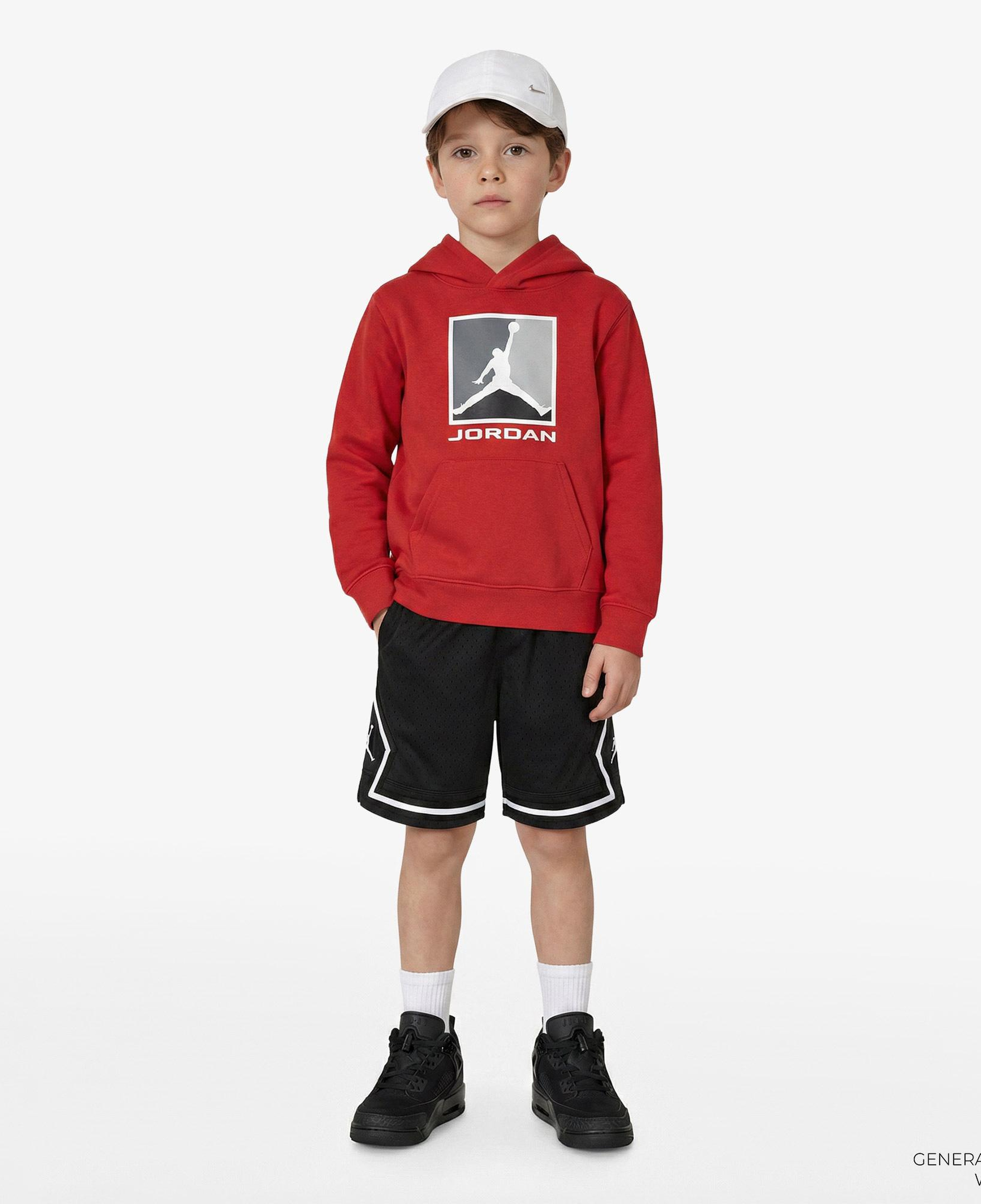 Jordan Baseline Çocuk Kırmızı Kapüşonlu Sweatshirt