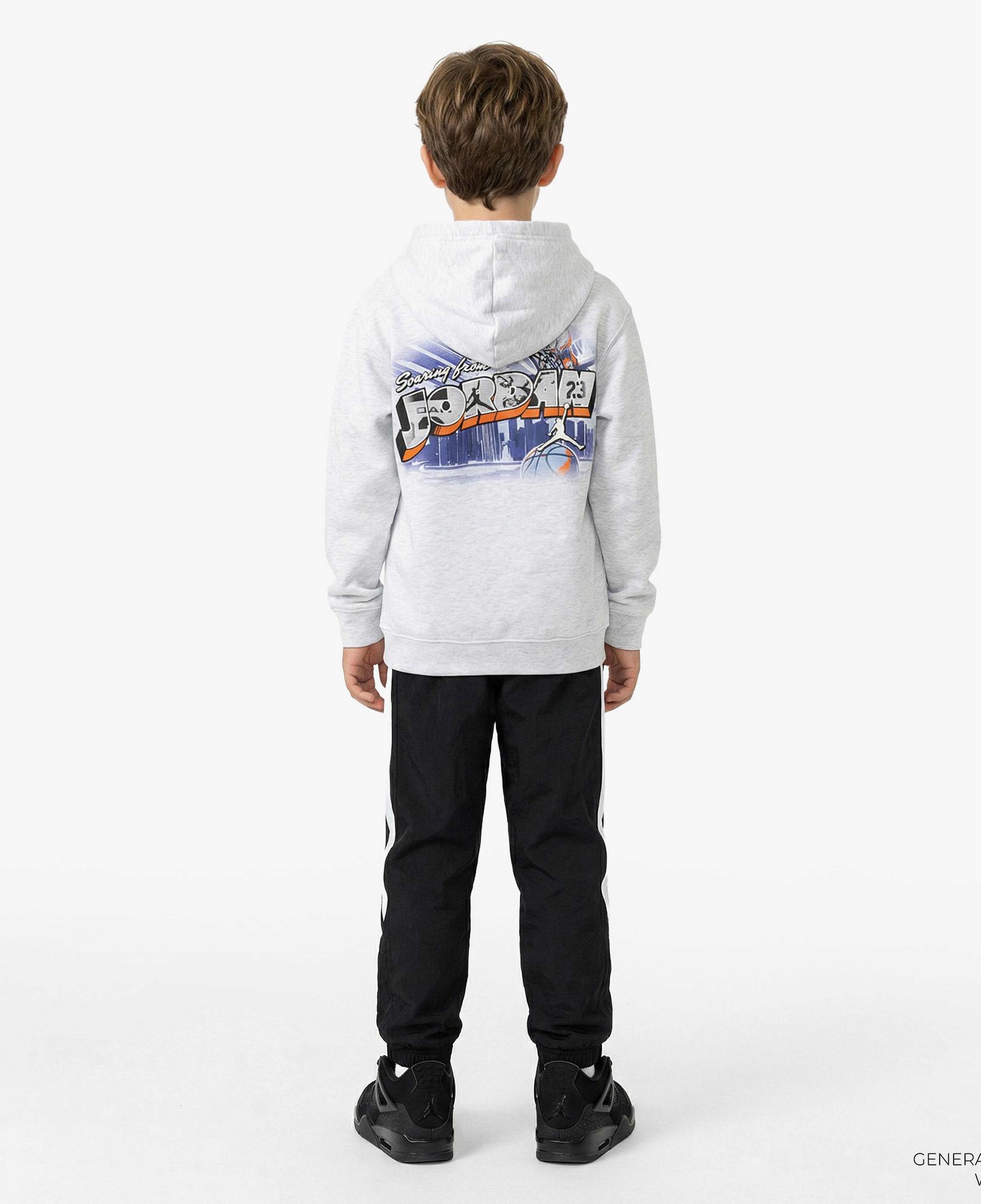 Jordan Air Postcard Pullover Çocuk Gri Sweatshirt