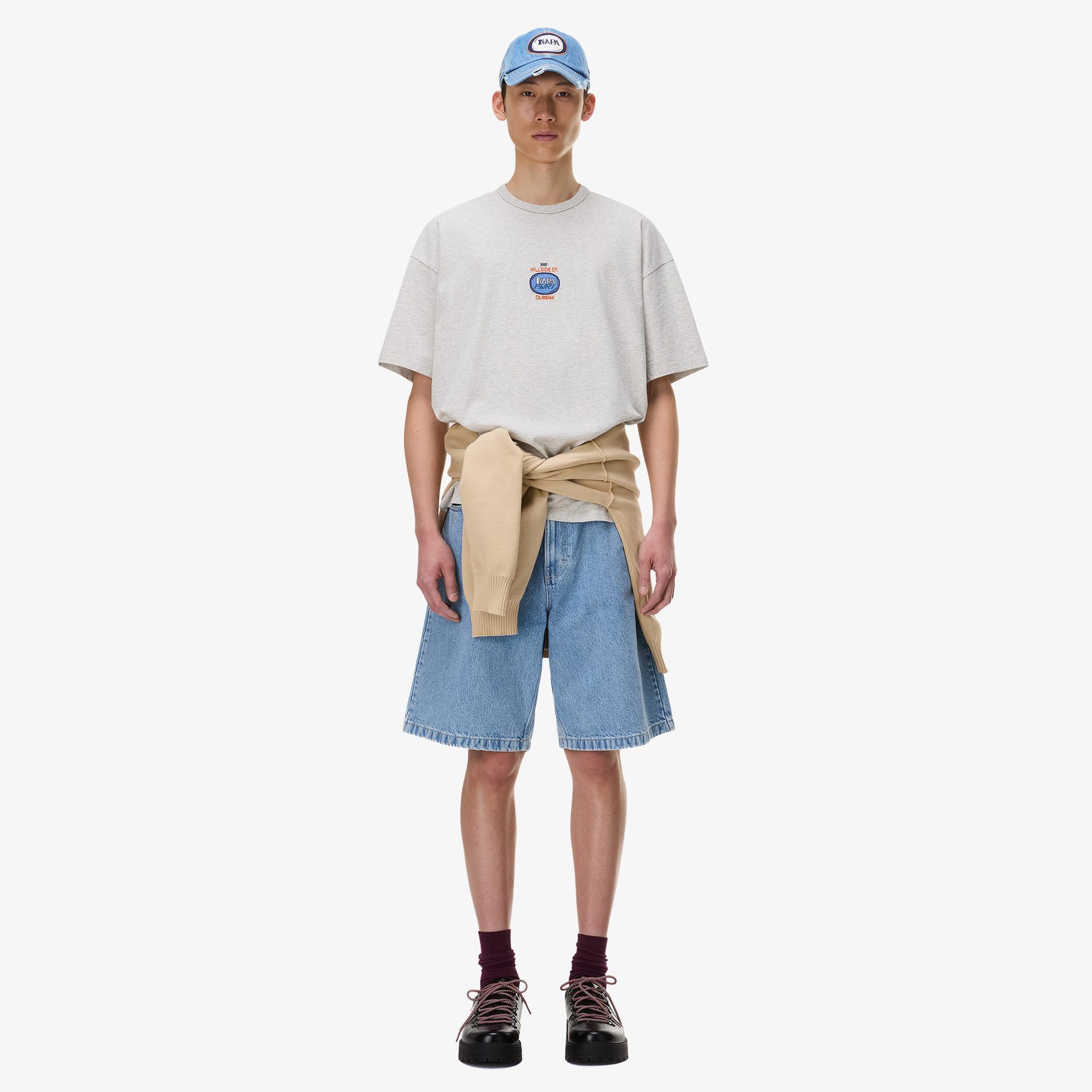 Napapijri S-Krous Erkek Gri T-Shirt