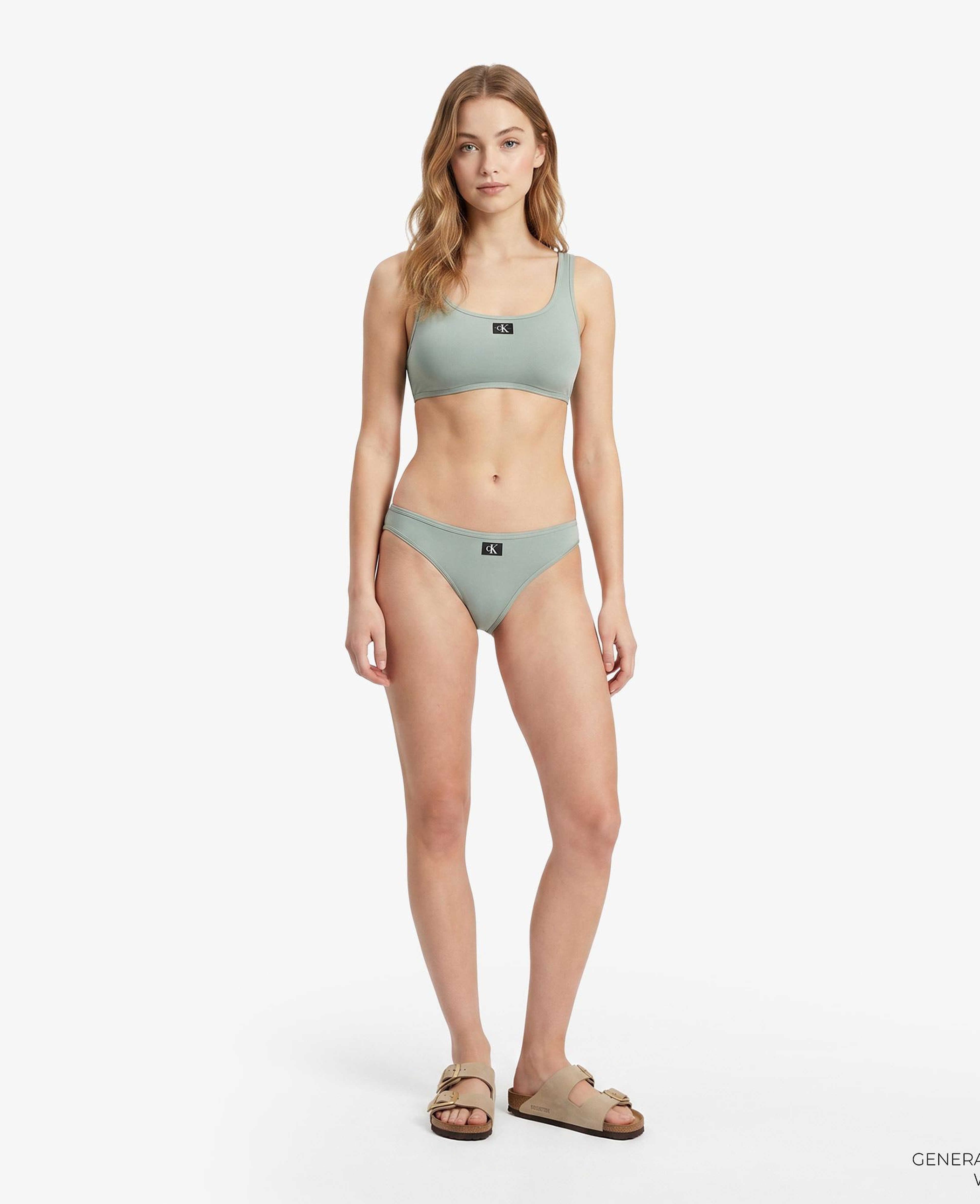 Calvin Klein Bralette Çocuk Yeşil Bikini Üstü
