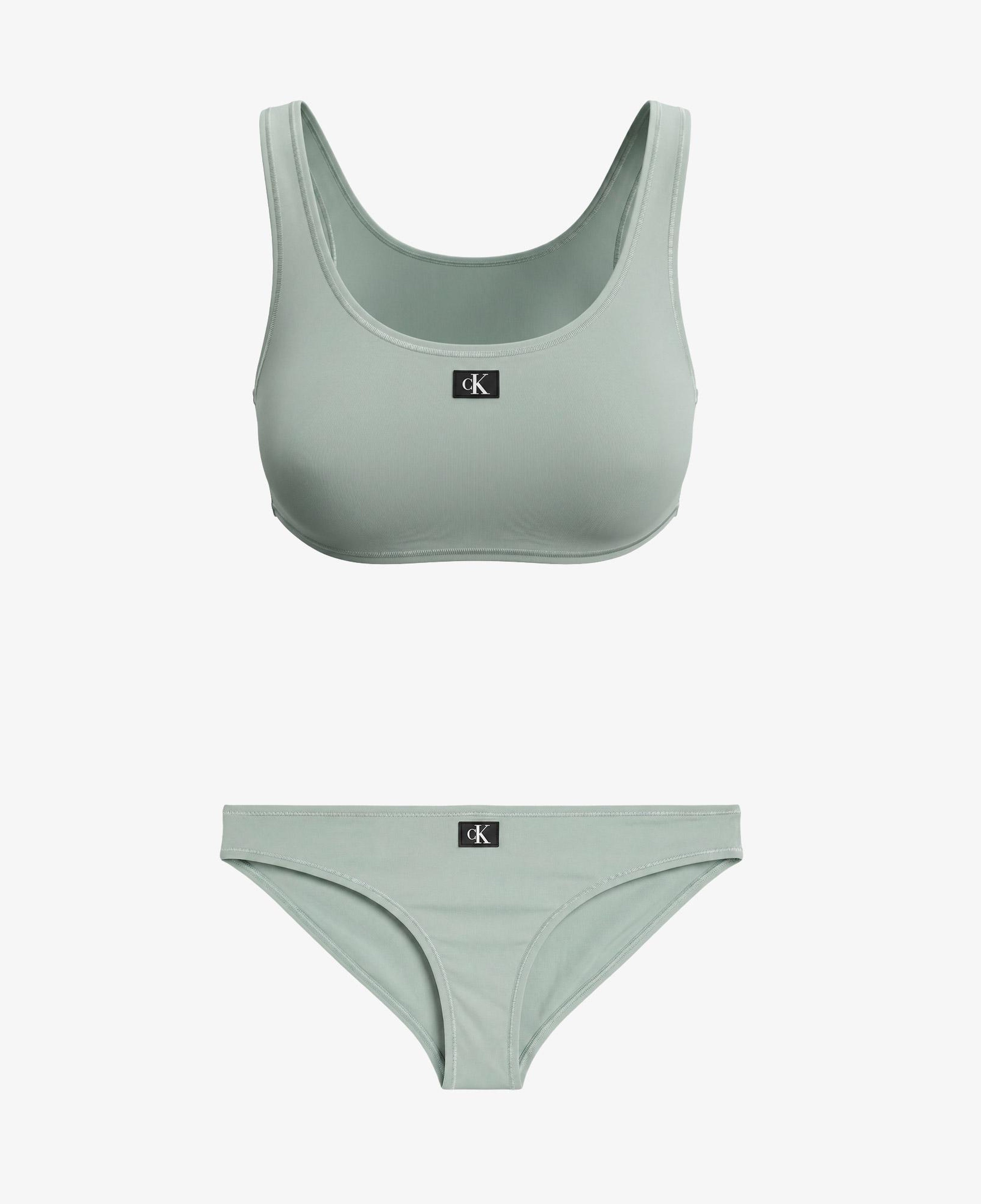 Calvin Klein Bralette Çocuk Yeşil Bikini Üstü