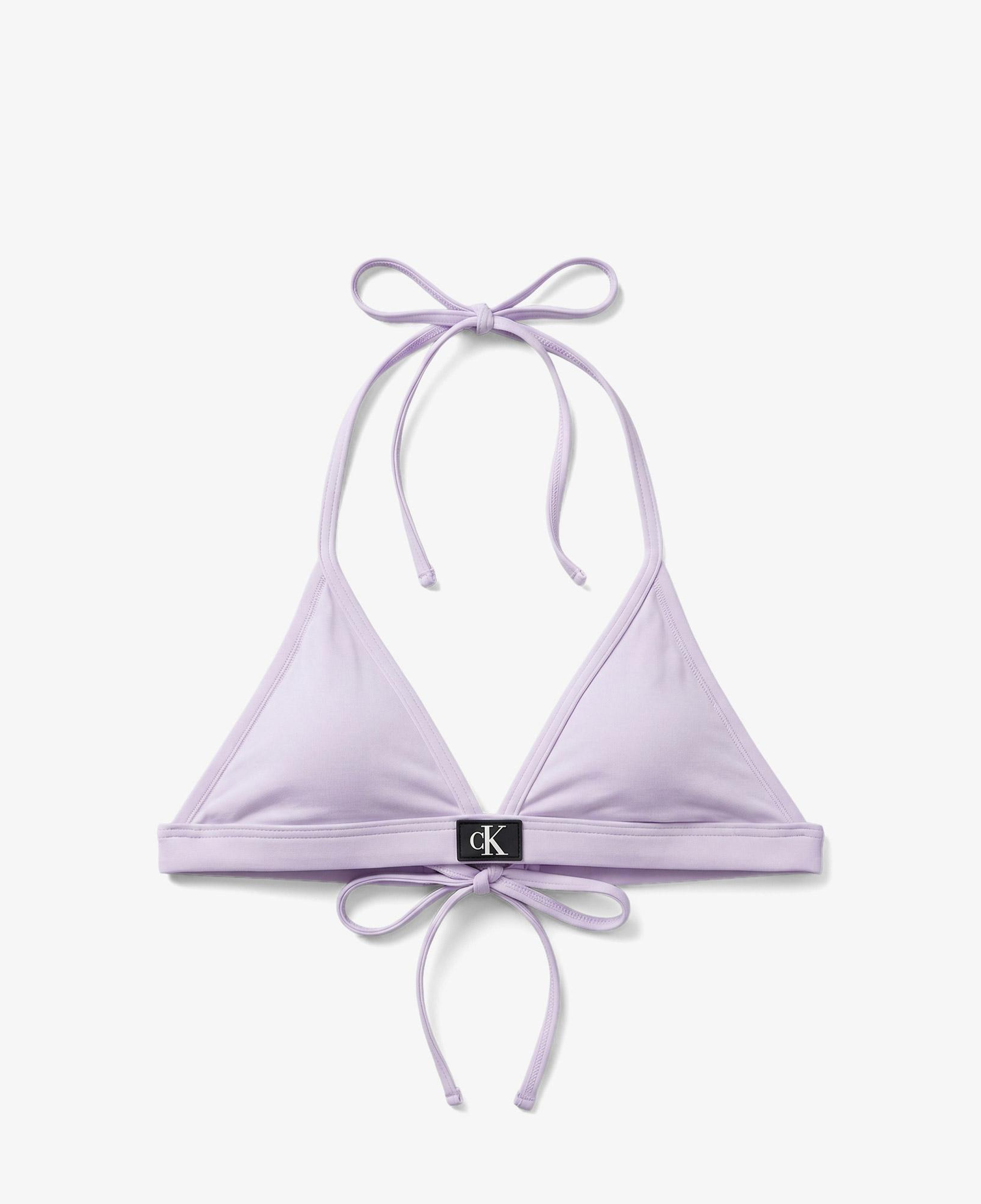 Calvin Klein Triangle Çocuk Mor Bikini Üstü