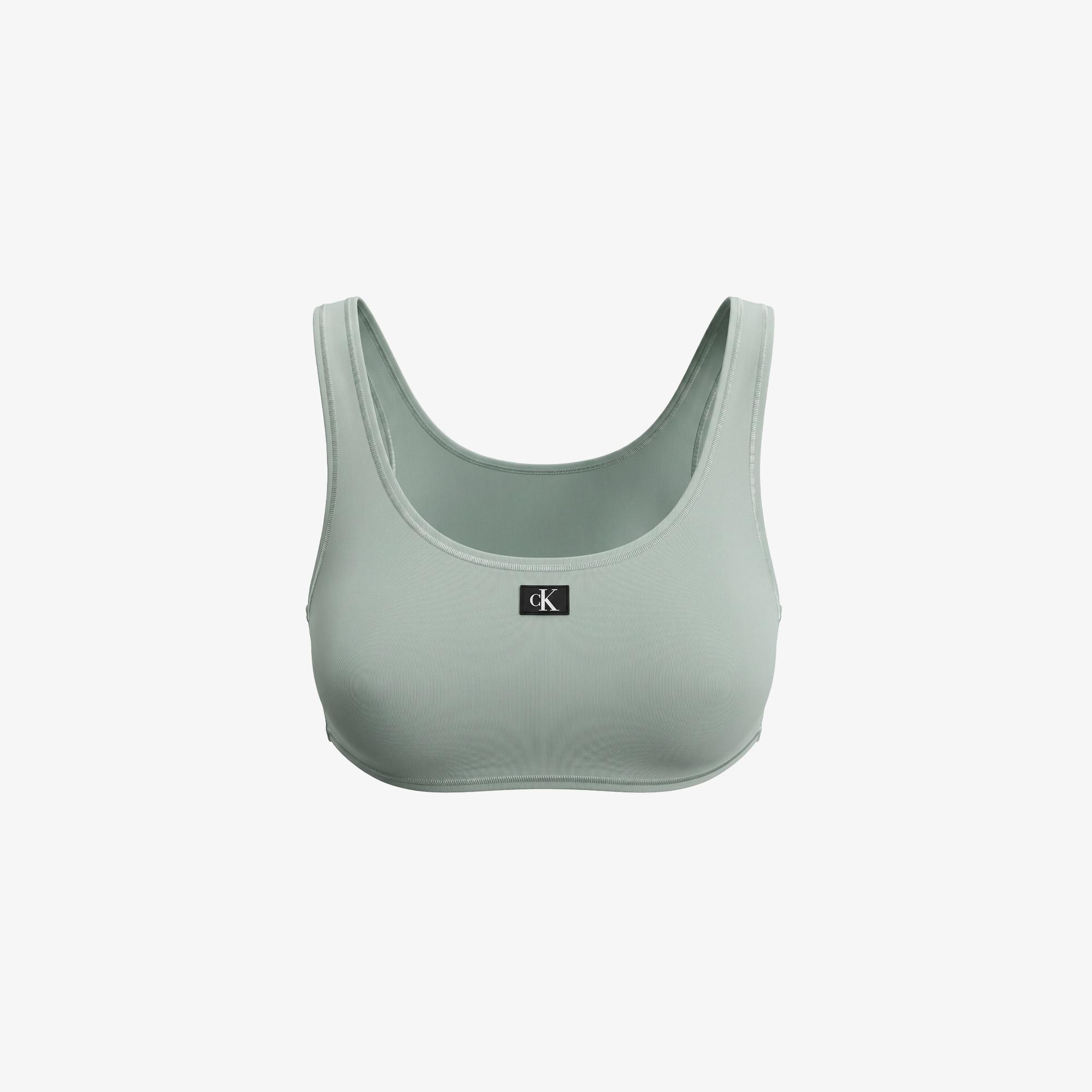 Calvin Klein Bralette Çocuk Yeşil Bikini Üstü
