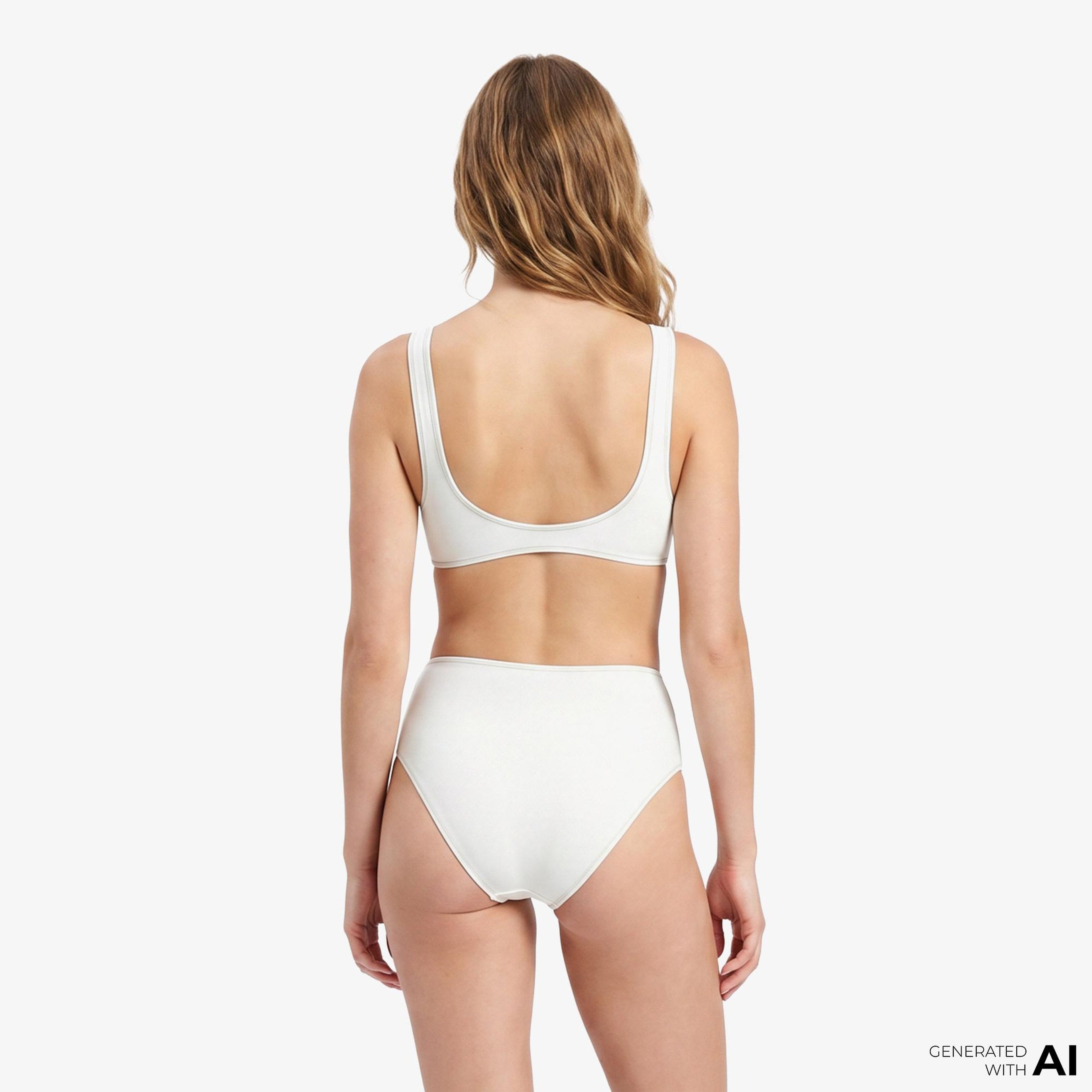 Calvin Klein Spor Sütyenilette Kadın Beyaz Bikini Üstü