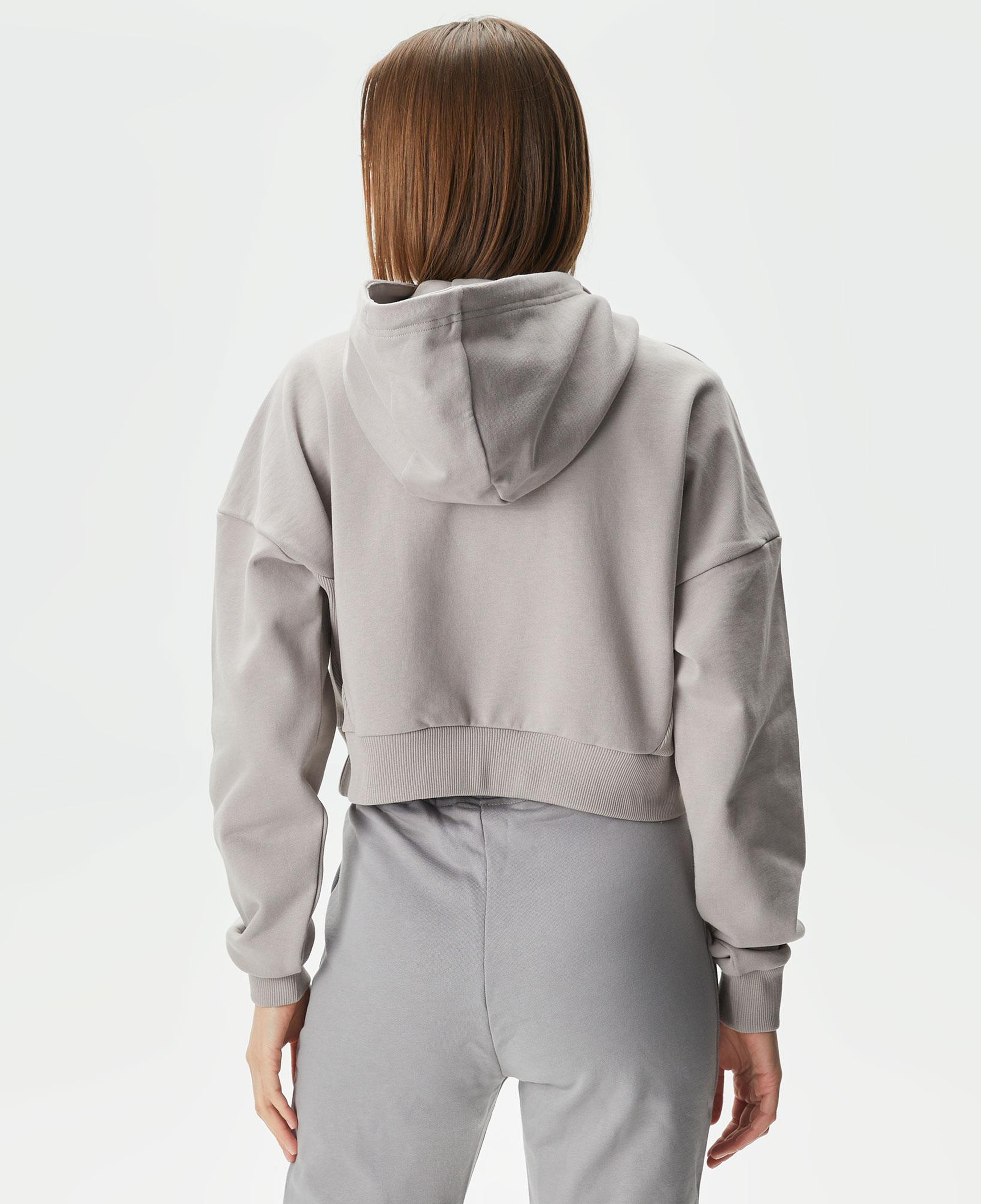 UNITED4 Classic Kadın Gri Hoodie