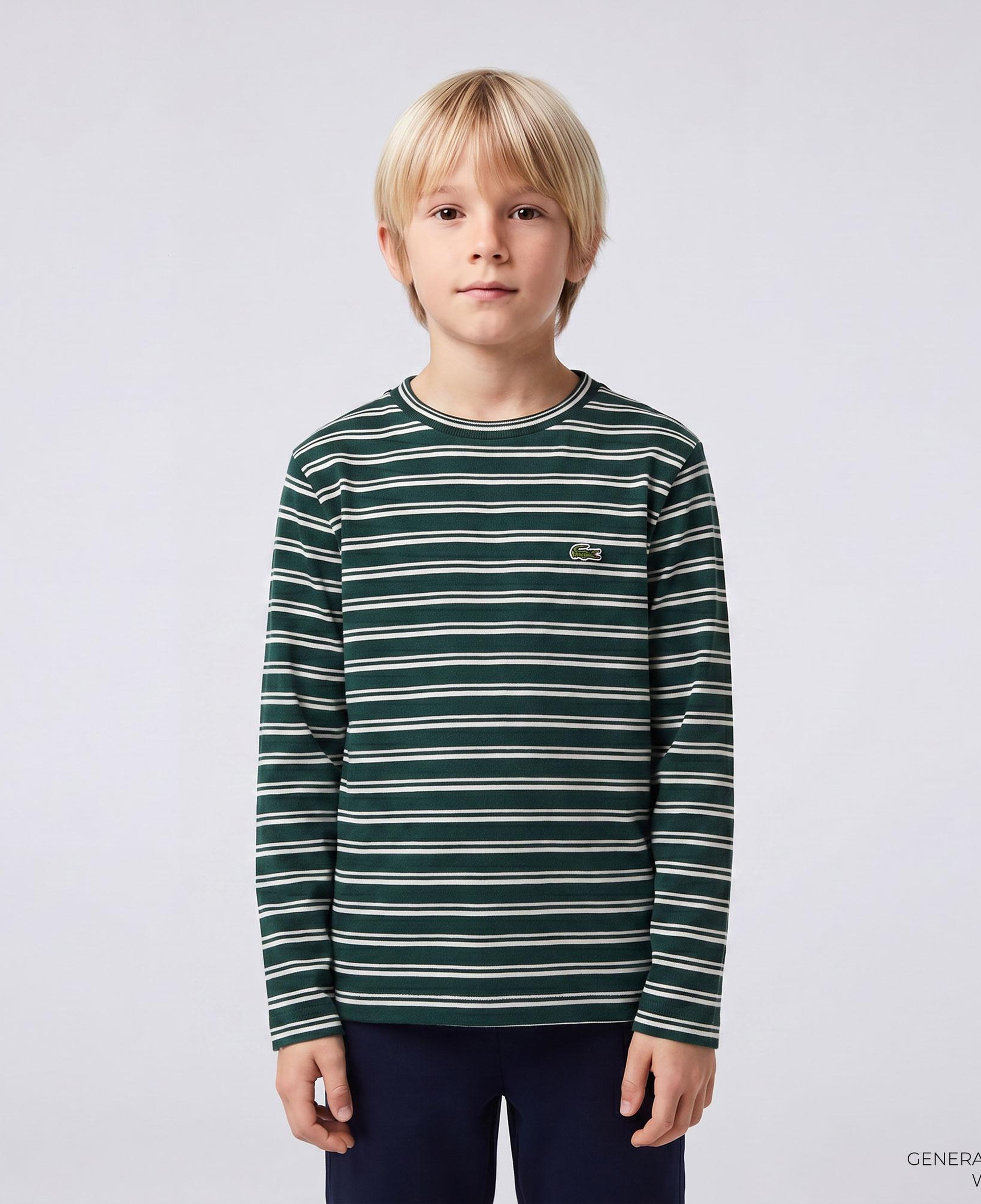 Lacoste Çocuk Bisiklet Yaka Yeşil T-shirt