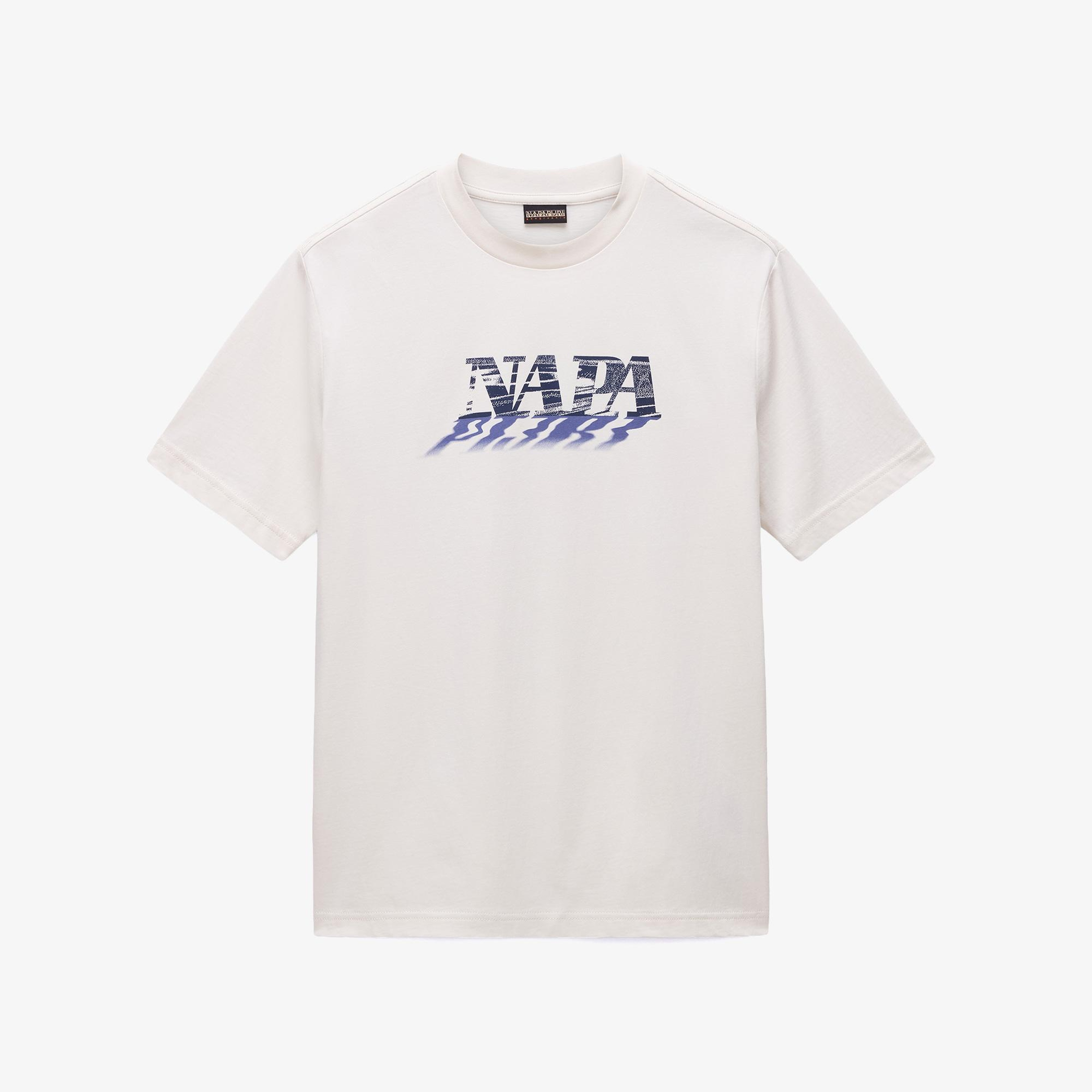 Napapijri S-Lodestar Erkek Beyaz T-Shirt