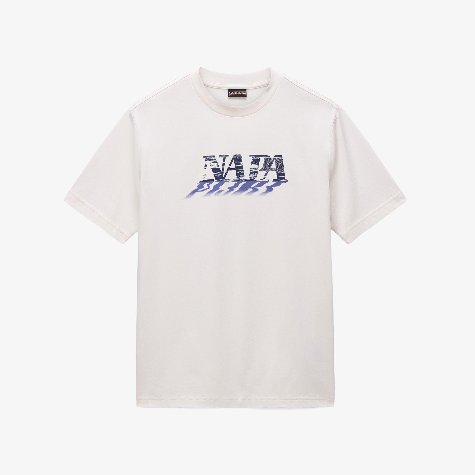 Napapijri S-Lodestar Erkek Beyaz T-Shirt
