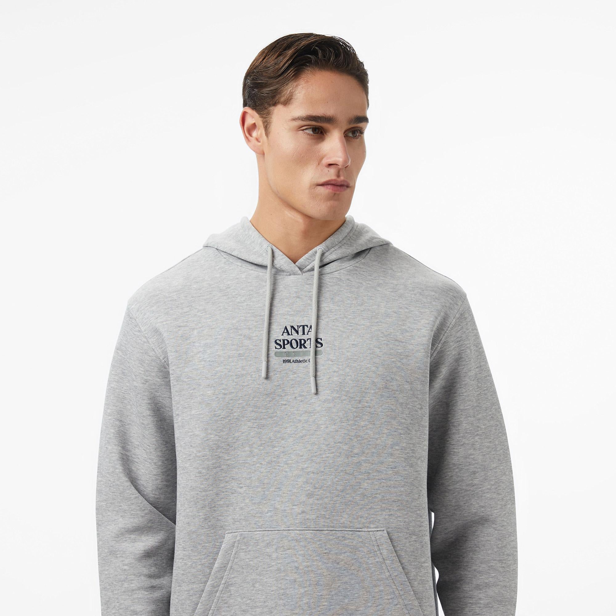 Anta Beach Party Erkek Gri Sweatshirt