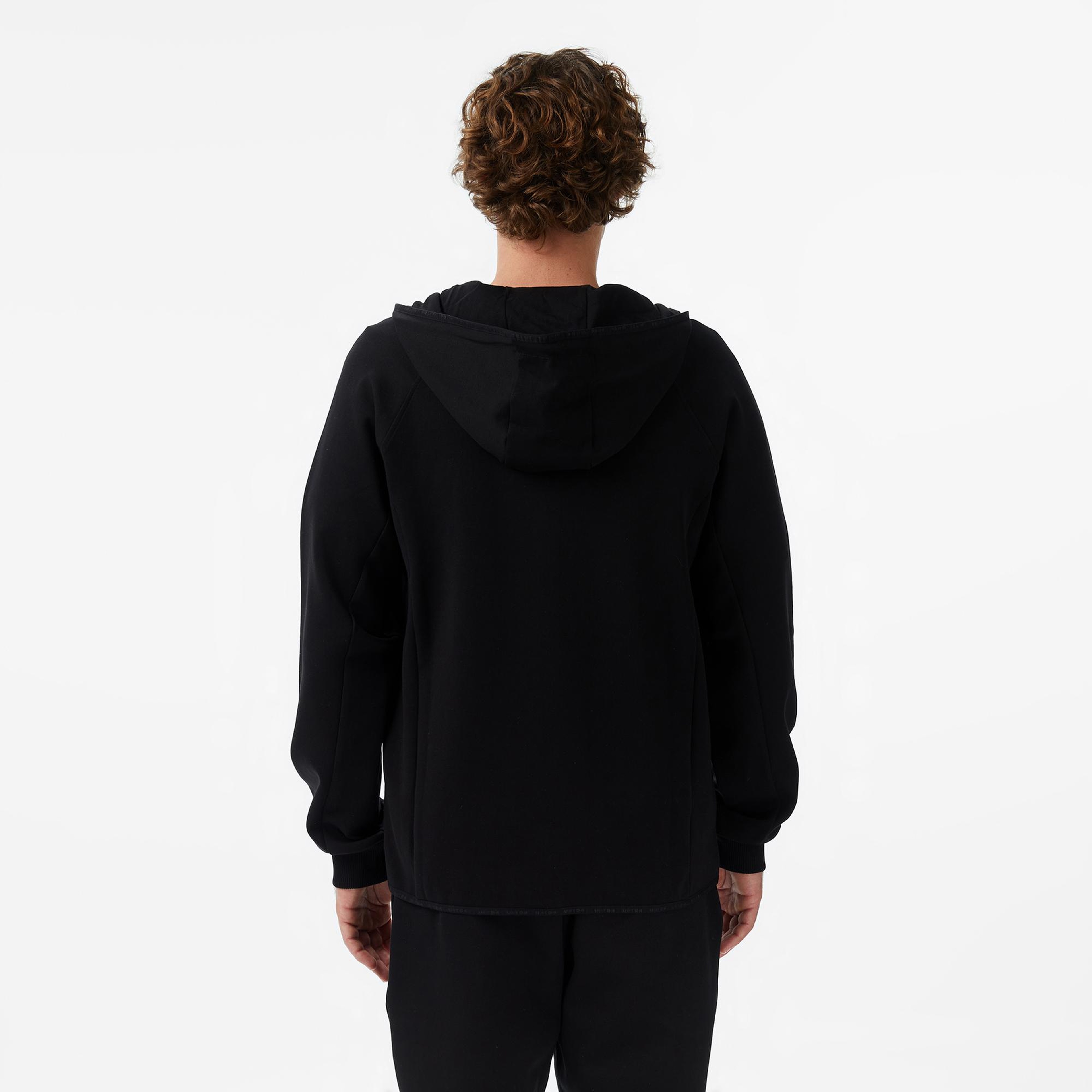 UNITED4 Regular Fit Erkek Siyah Sweatshirt