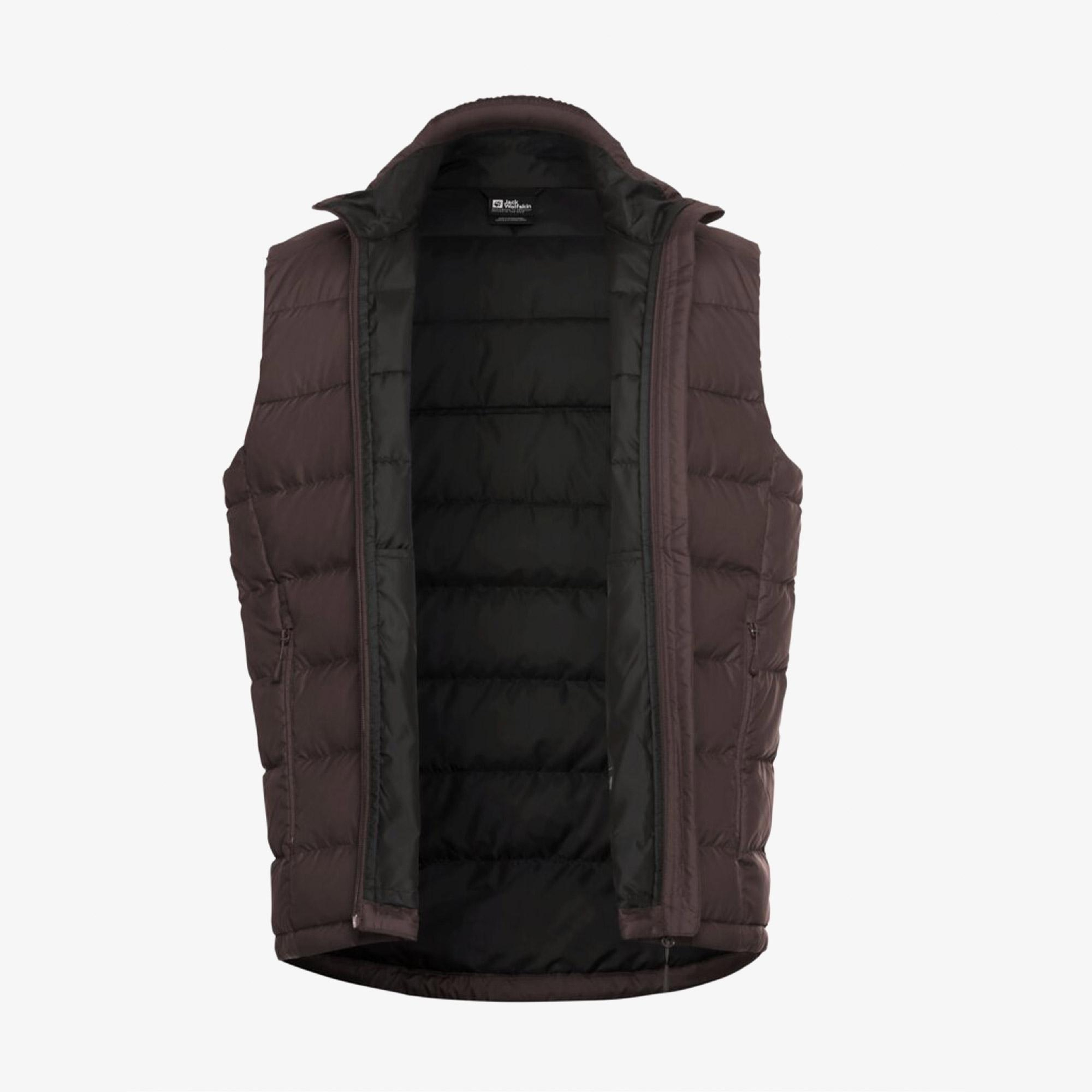 Jack Wolfskin Erkek Ather Down Kahverengi Yelek