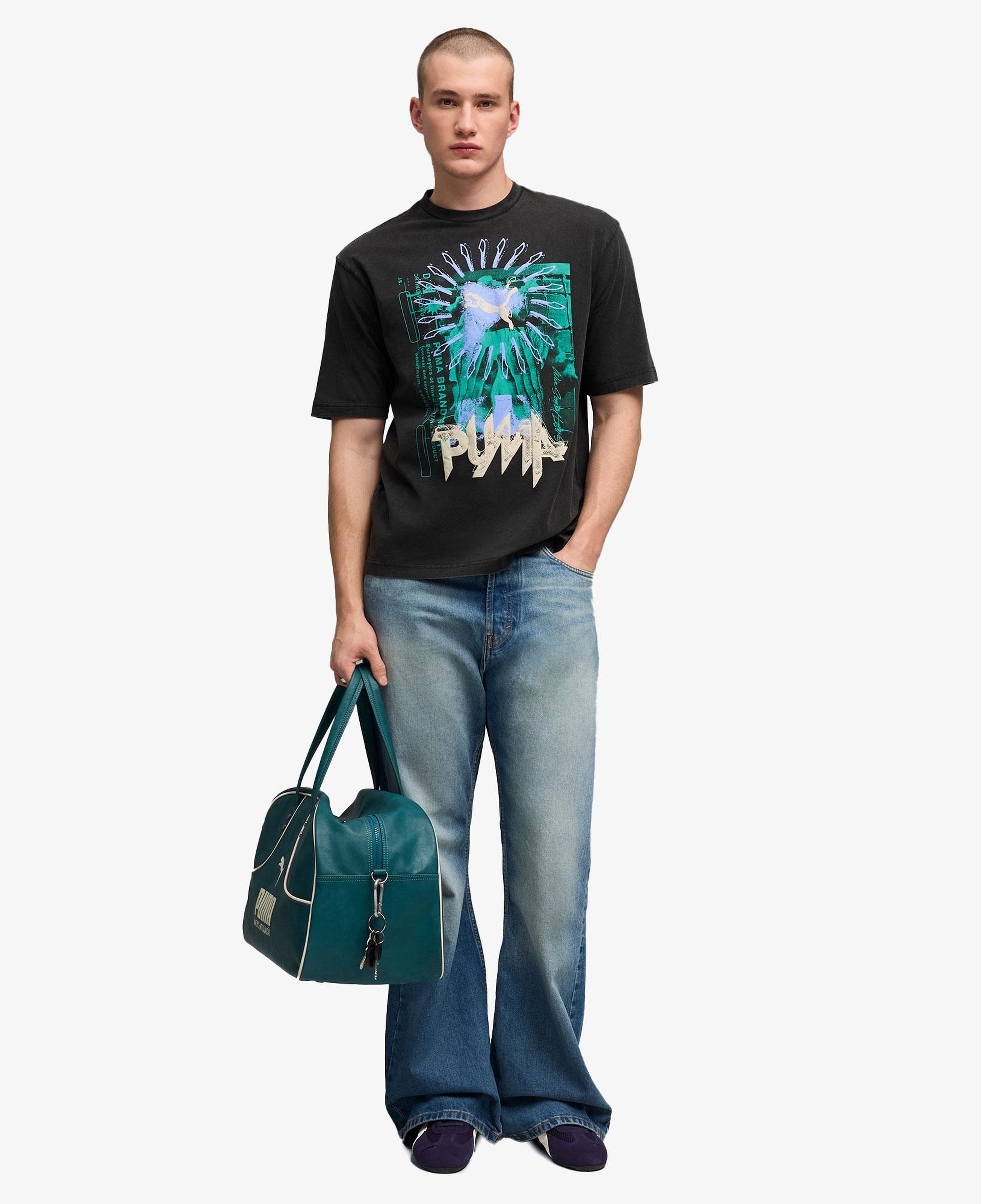 Puma Graphic  Erkek Siyah T-Shirt