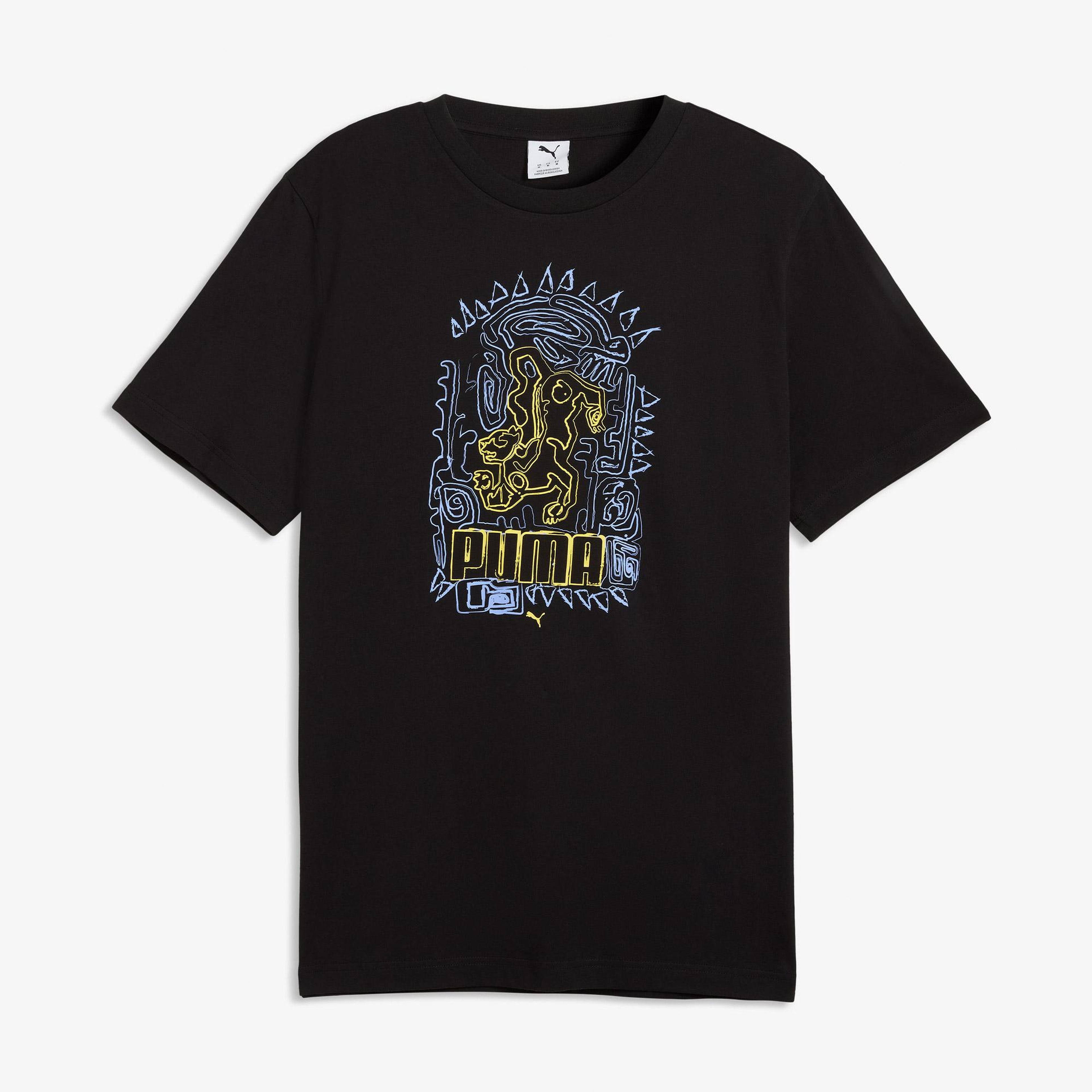 Puma Graphic Erkek Siyah T-Shirt