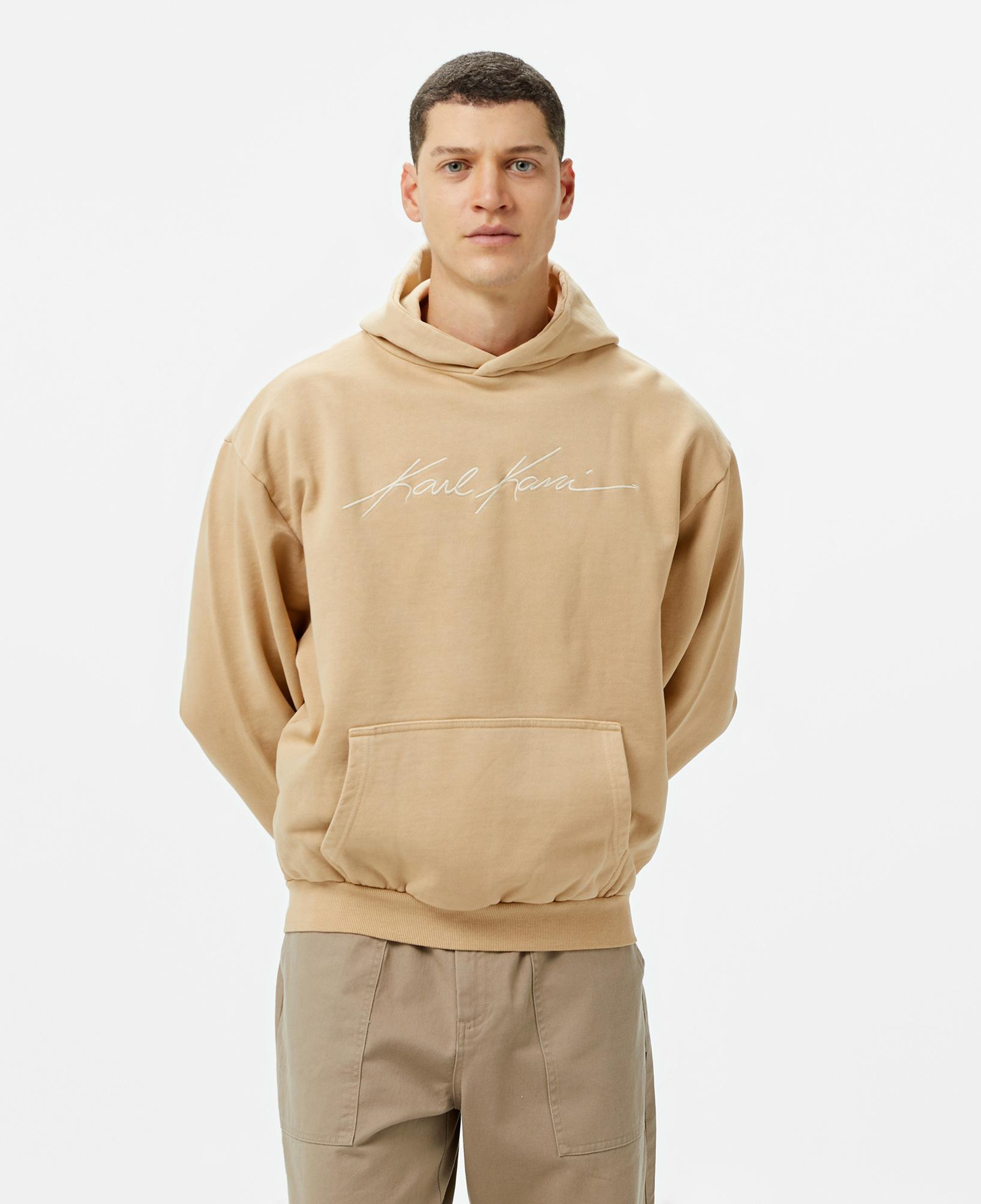 Karl Kani Og Eagle Print Os Erkek Gri Hoodie
