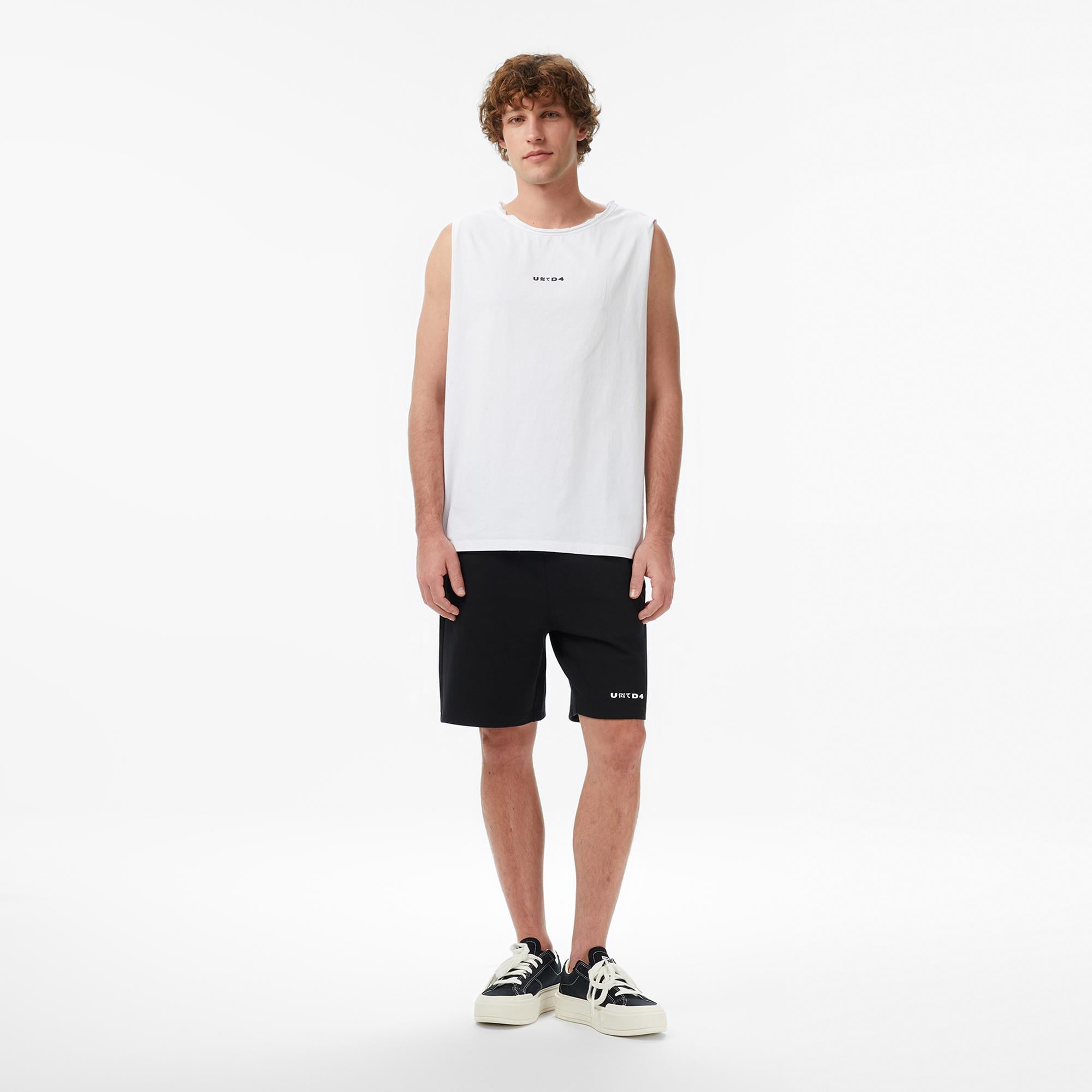 UNITED4 Regular Fit Erkek Beyaz T-Shirt