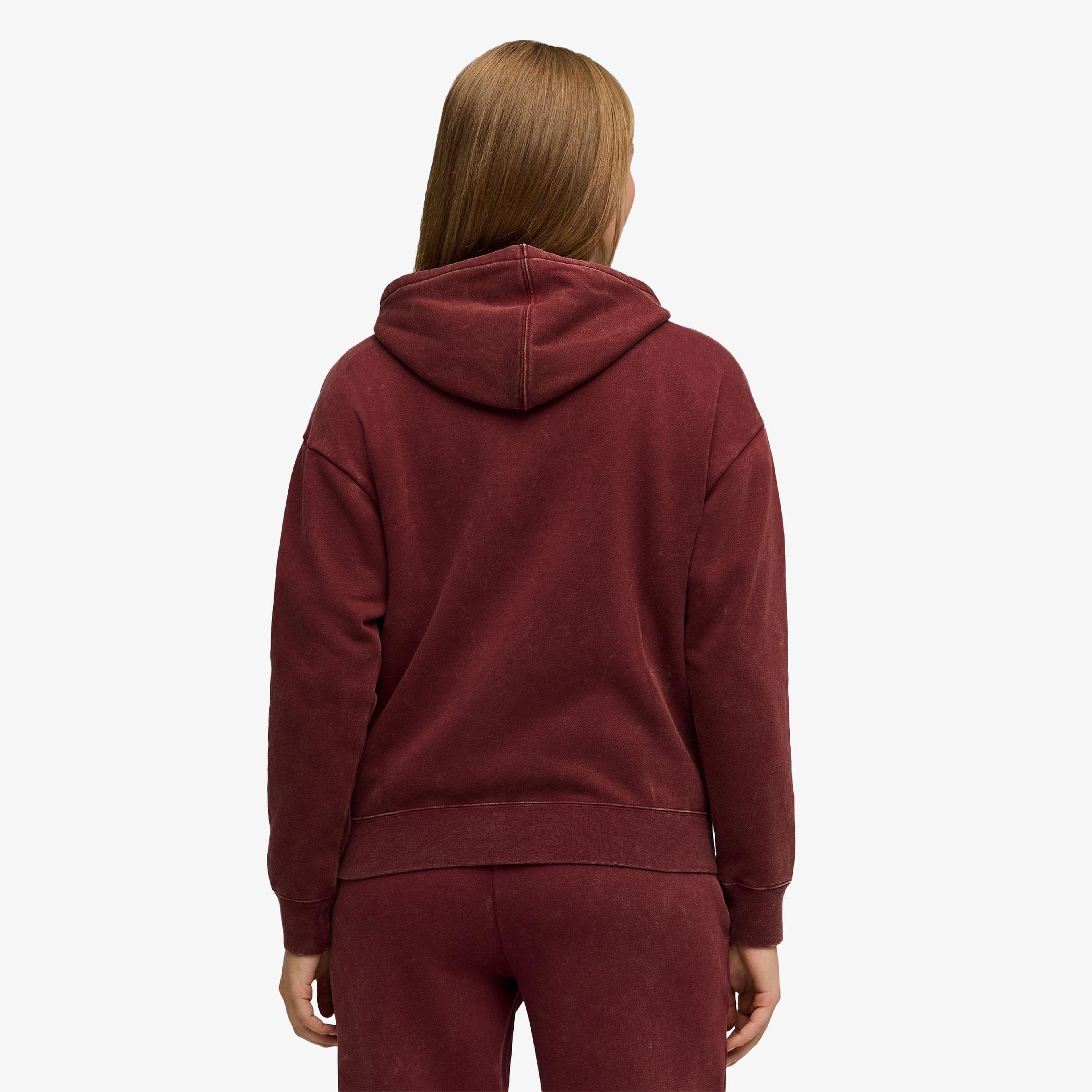 Puma Ess Elevated Wash  Kadın Kırmızı Sweatshirt