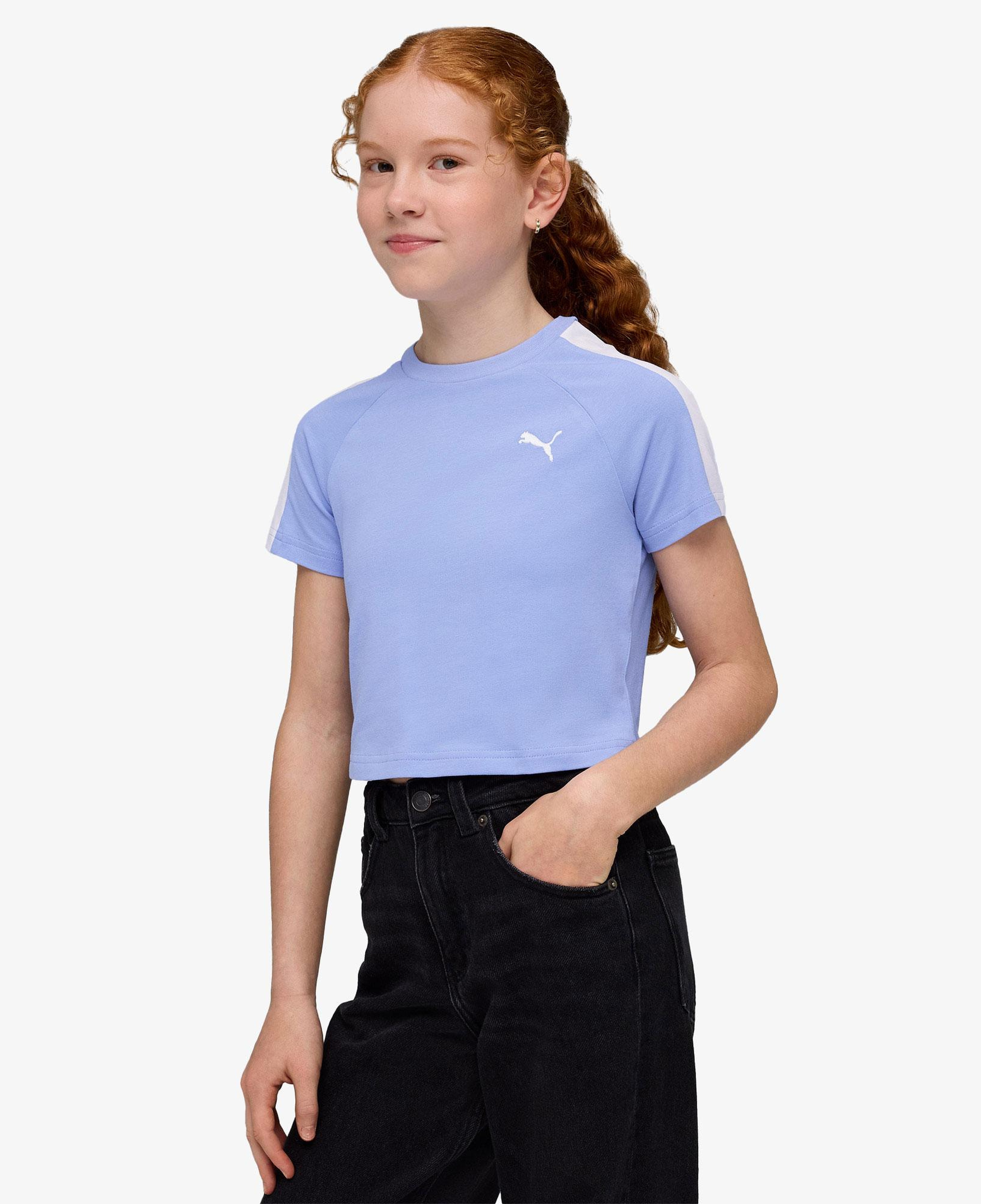 Puma T7 Baby  Çocuk Mor T-Shirt