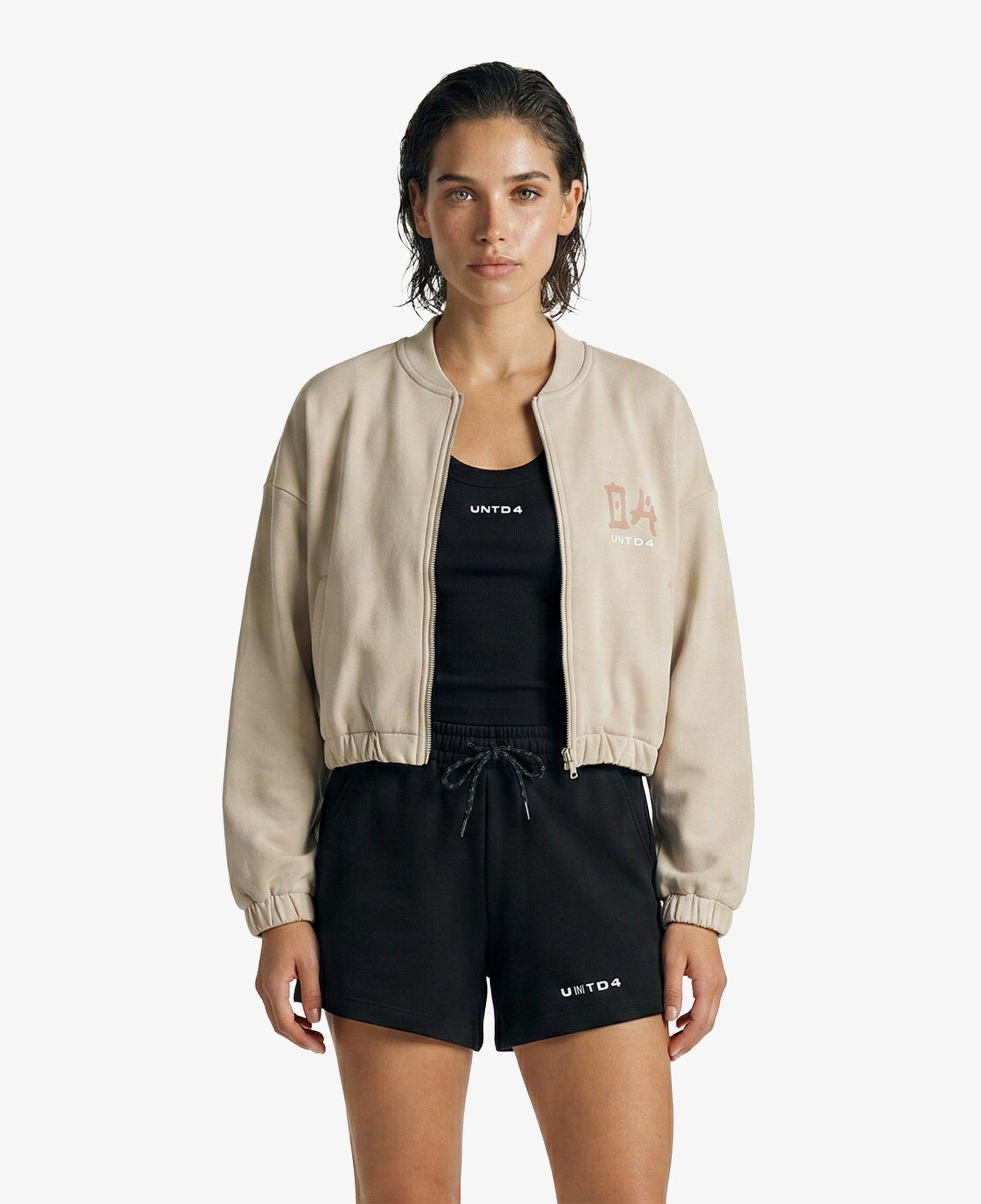 UNITED4 Regular Fit Kadın Krem Sweatshirt