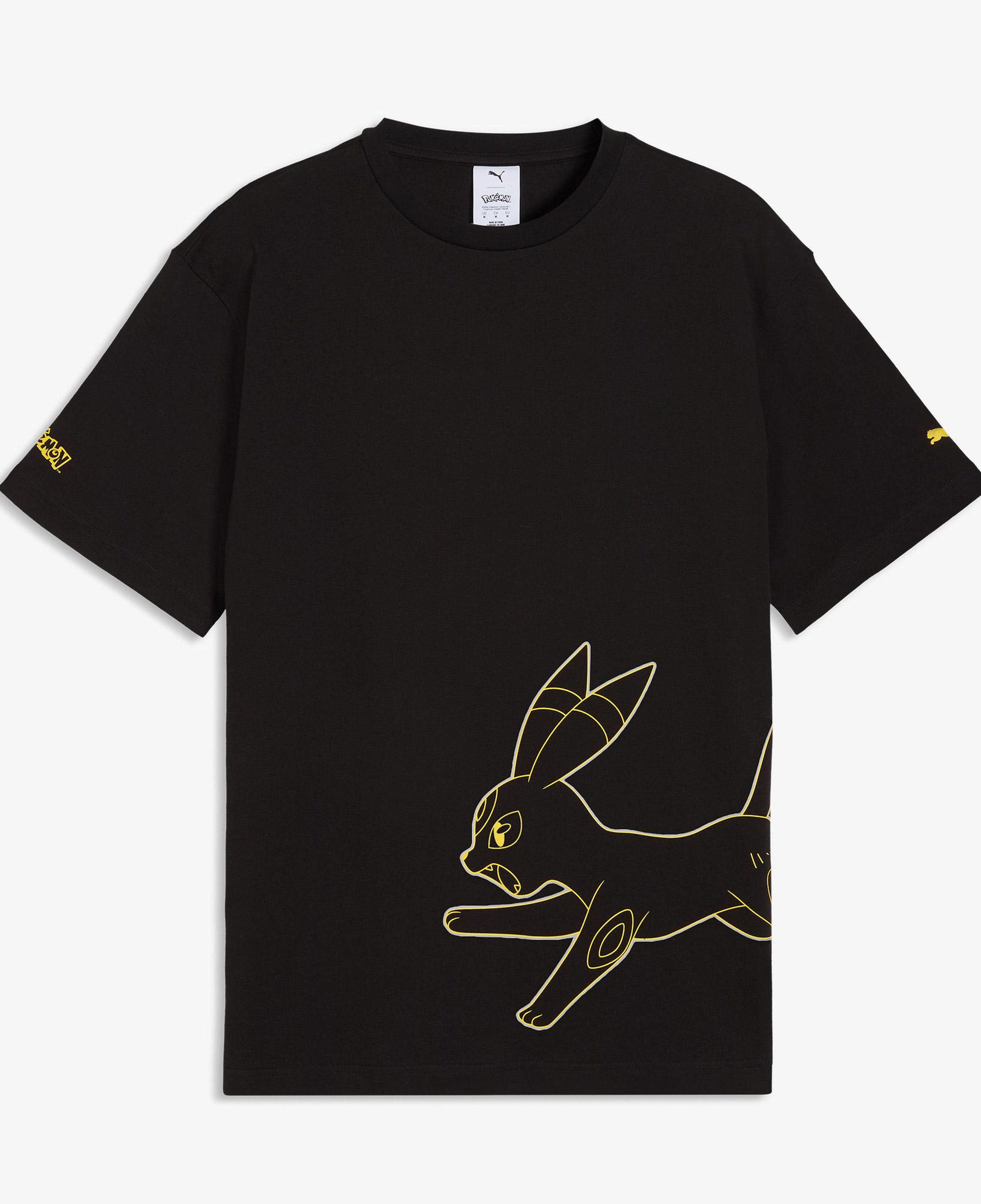 Puma X Pokemon Graphic Erkek Siyah T-Shirt