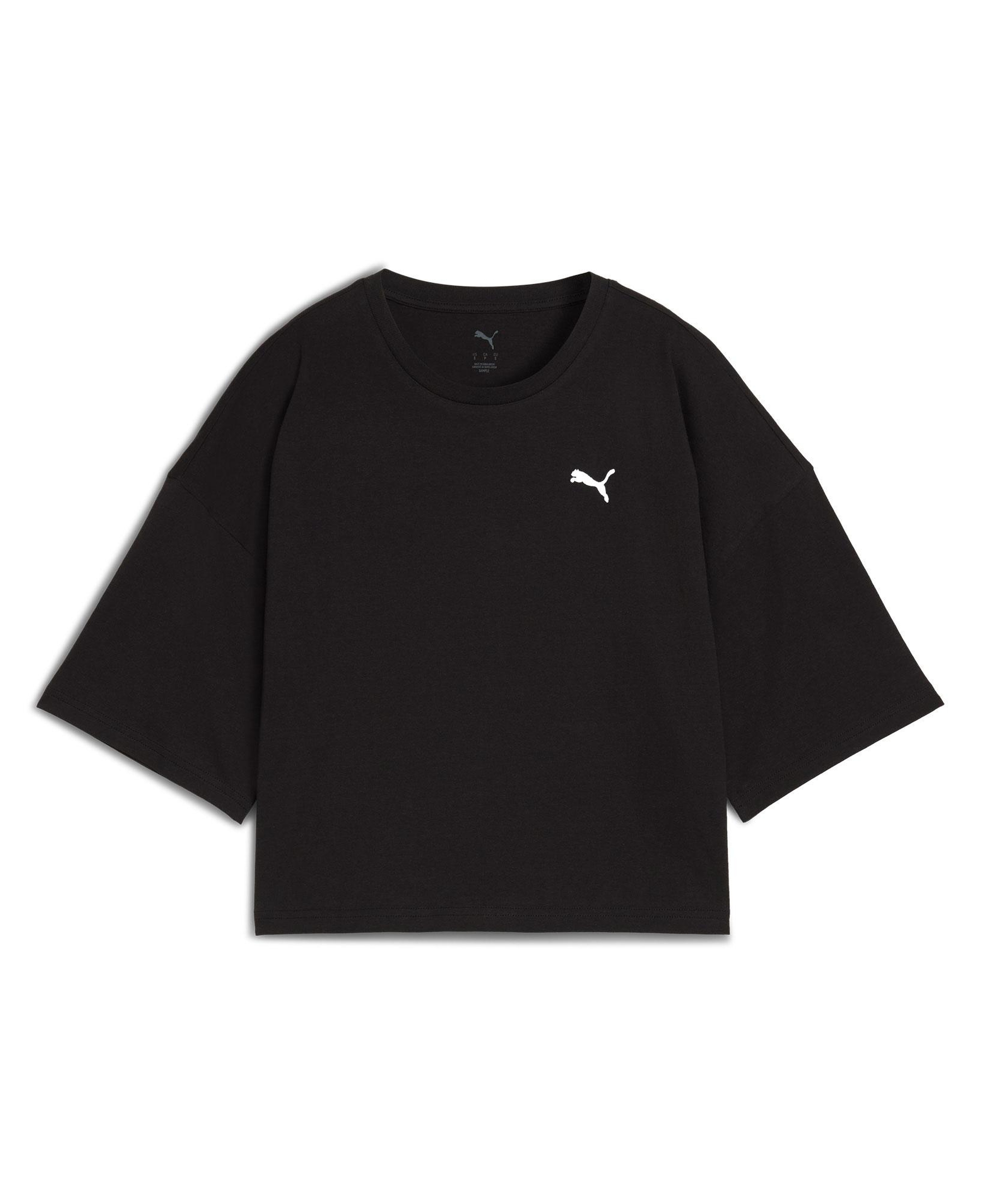 Puma Wardrobe Essentials Oversized  Kadın Siyah T-Shirt