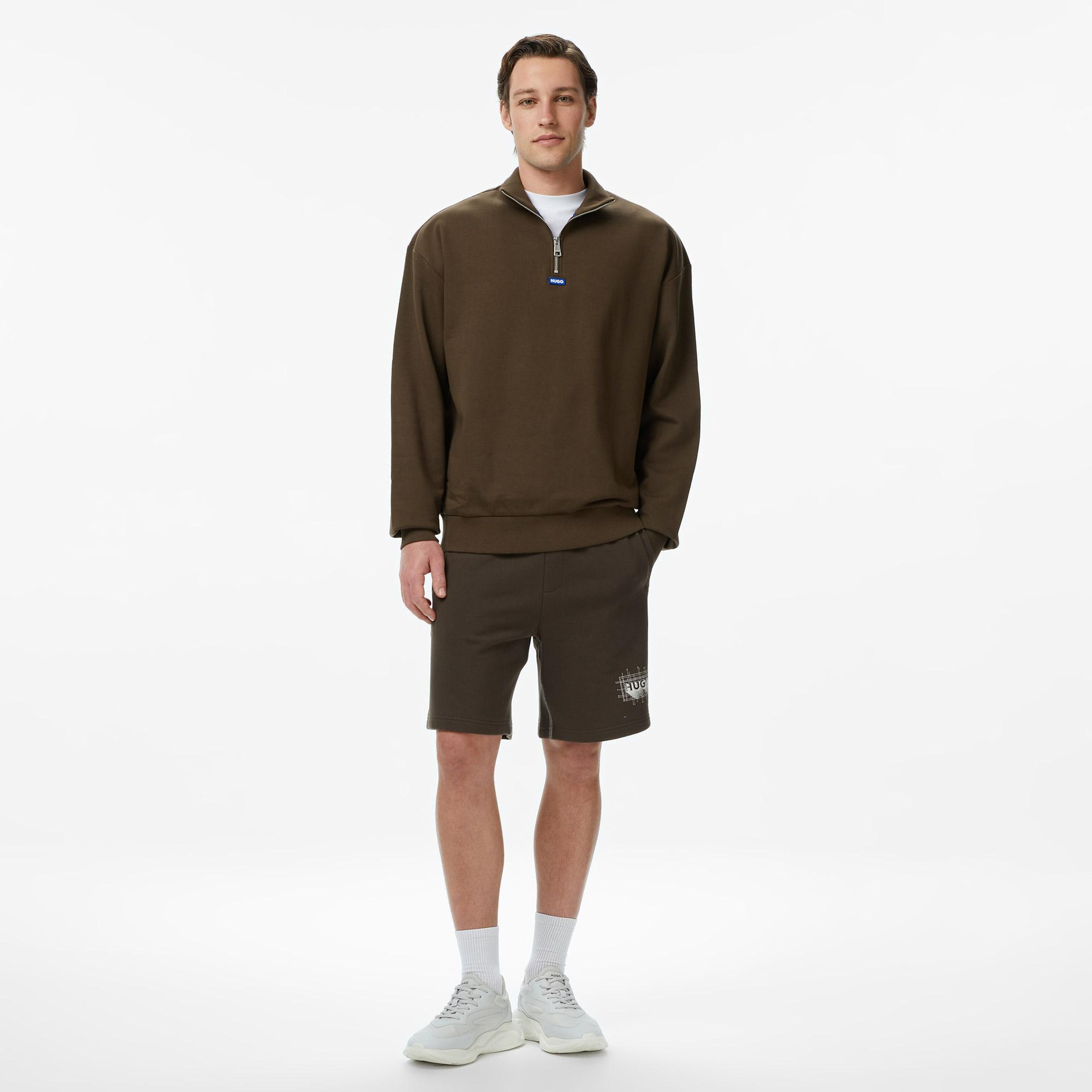 Hugo Neeler Erkek Kahverengi Sweatshirt