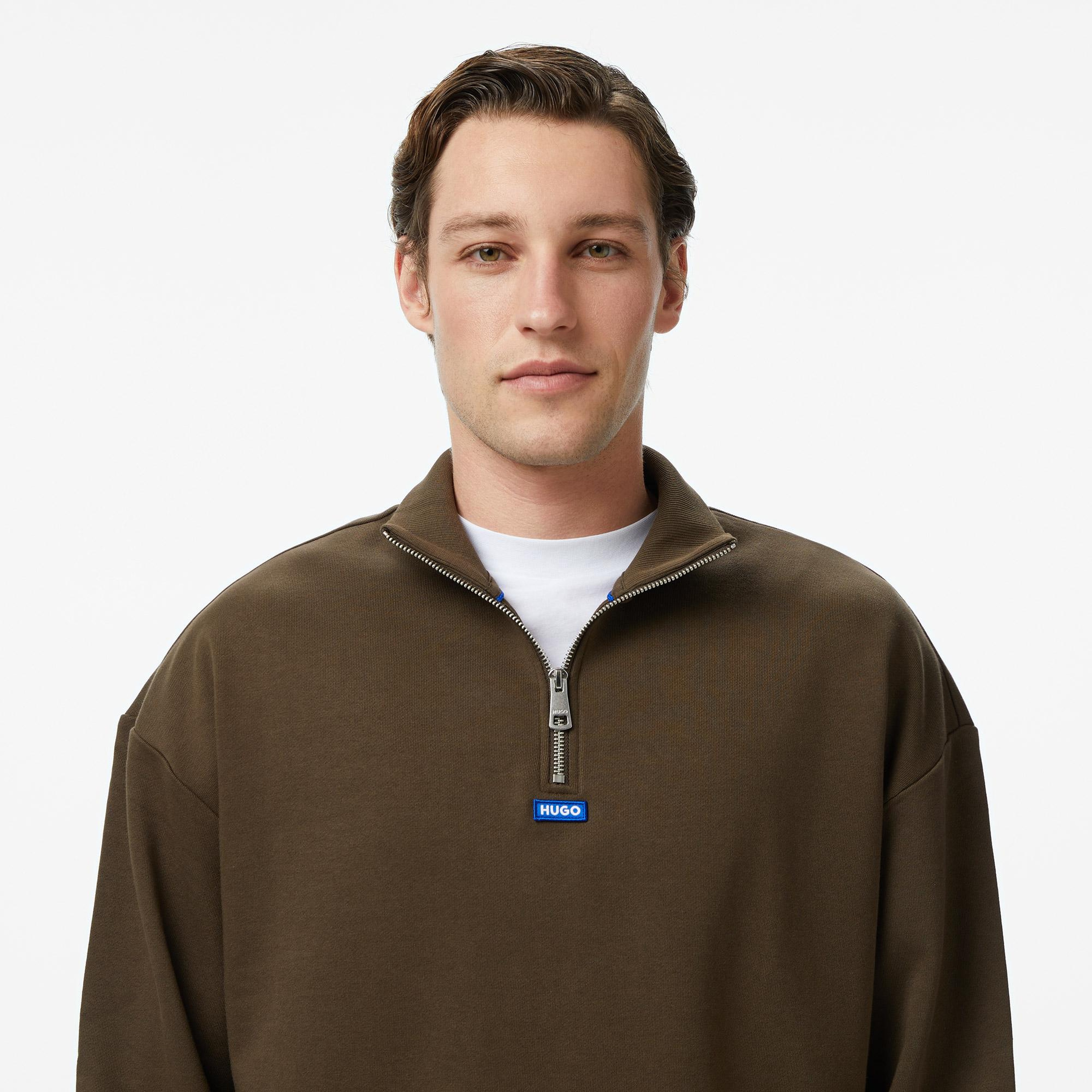 Hugo Neeler Erkek Kahverengi Sweatshirt